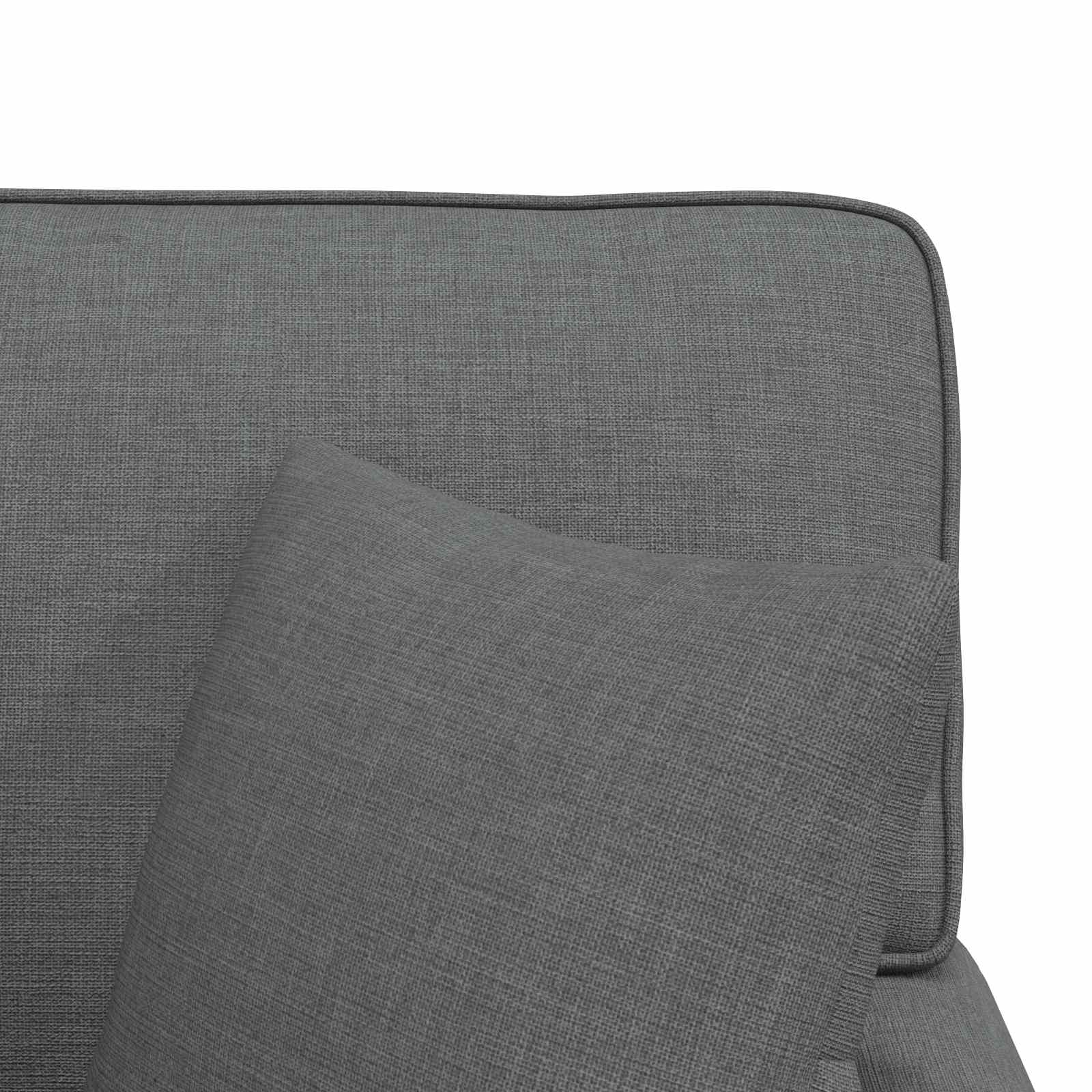 Chaise Lounge met Rok met kussen 3 pcs Donkergrijs Stof is nu te koop bij PeponiXL, paradijselijk wonen!