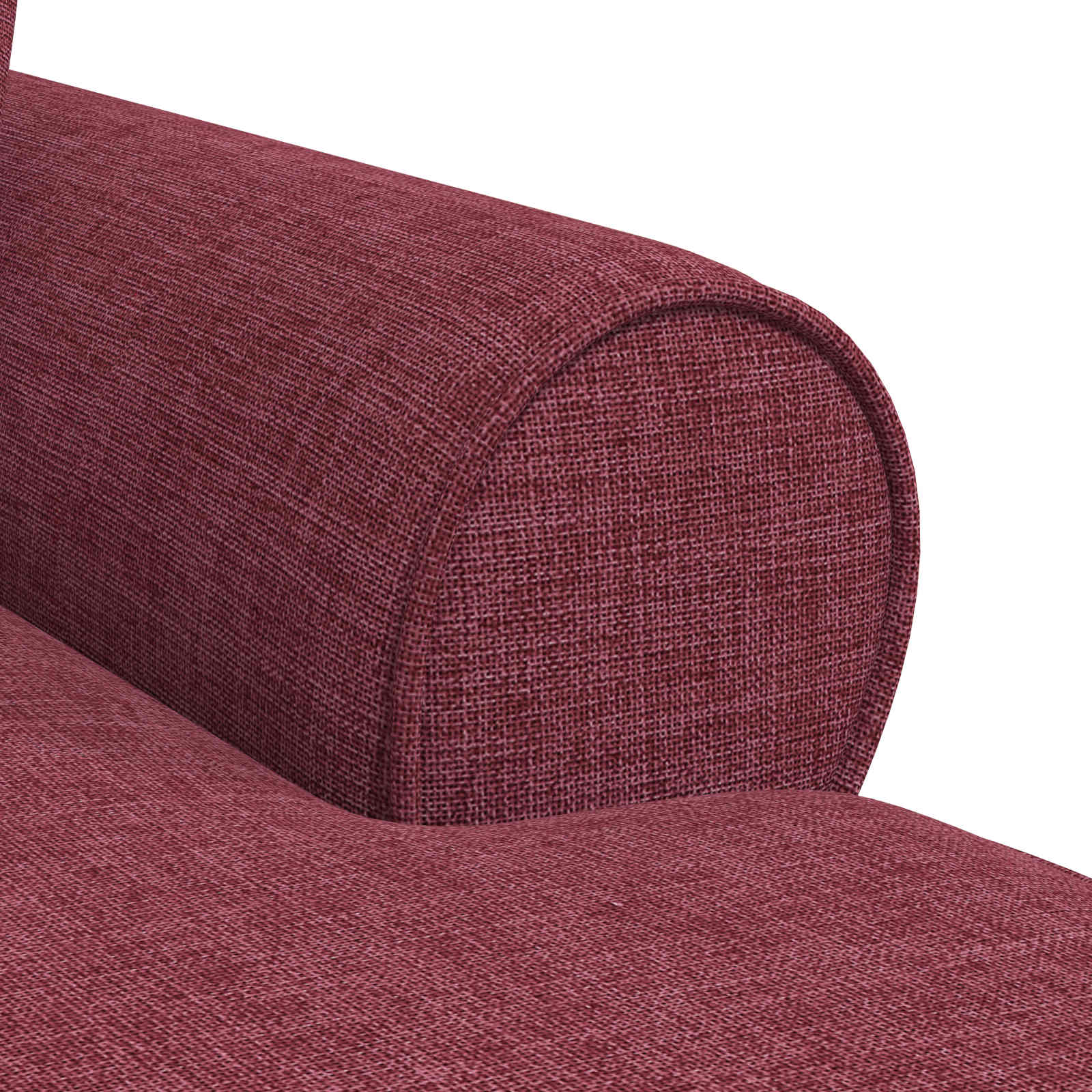 Chaise Lounge met Rok met kussen met kussen 3 pcs Wijnrood Stof is nu te koop bij PeponiXL, paradijselijk wonen!