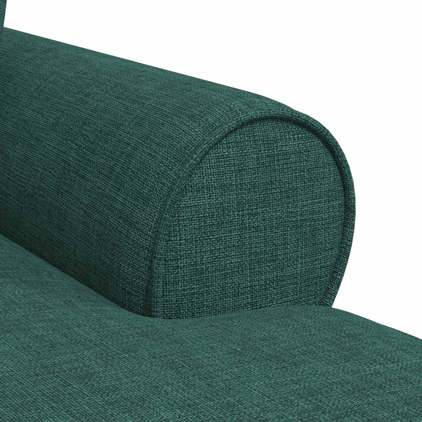 Chaise Lounge met Rok met kussen 3 pcs Donkergroen Stof is nu te koop bij PeponiXL, paradijselijk wonen!