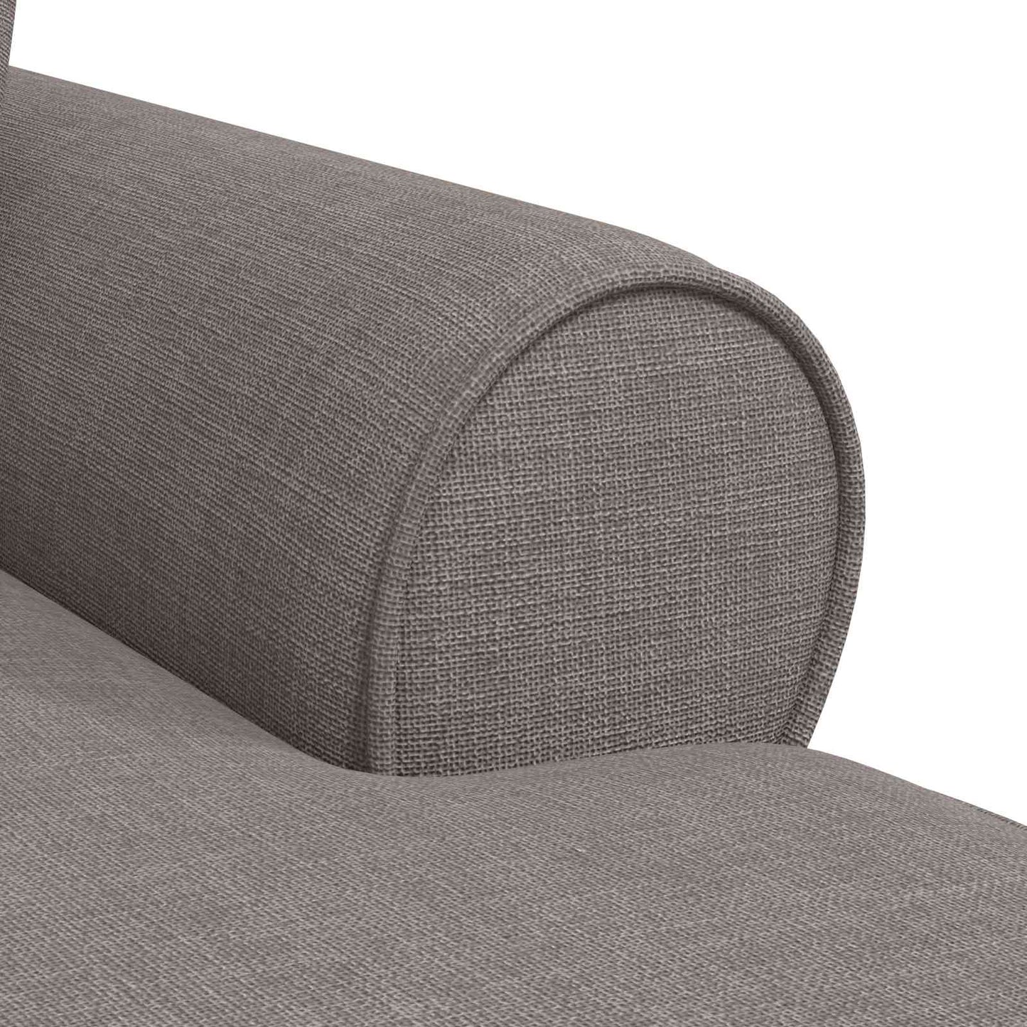 Chaise Lounge met Rok met kussen met kussen 3 pcs Taupe Stof is nu te koop bij PeponiXL, paradijselijk wonen!