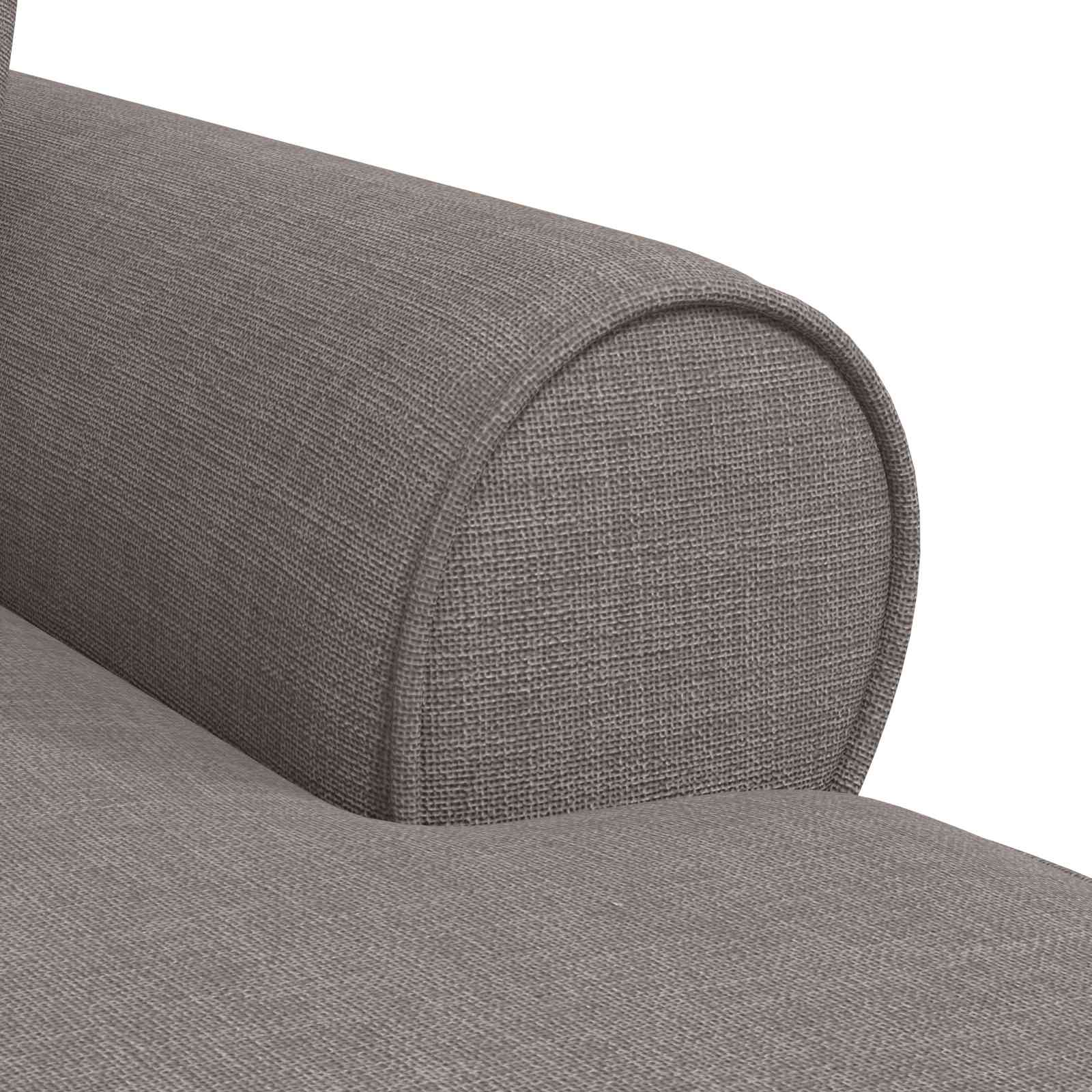 Chaise Lounge met Rok met kussen met kussen 3 pcs Taupe Stof is nu te koop bij PeponiXL, paradijselijk wonen!