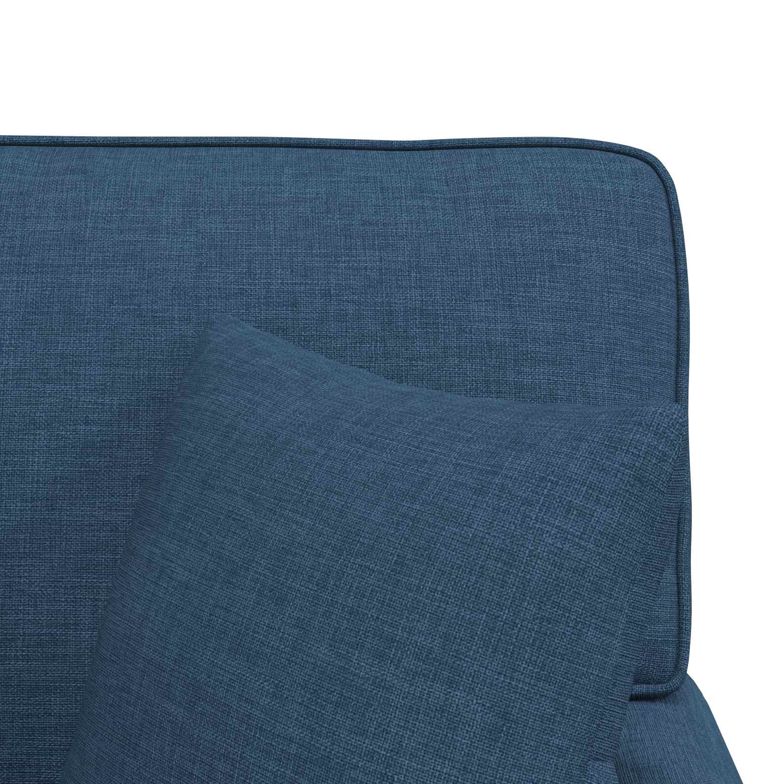 Chaise Lounge met Rok met kussen met kussen 3 pcs Blauw Stof is nu te koop bij PeponiXL, paradijselijk wonen!
