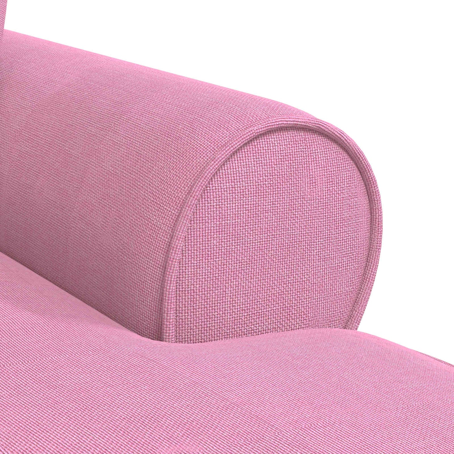 Chaise Lounge met Rok met kussen met kussen 3 pcs Roze Stof is nu te koop bij PeponiXL, paradijselijk wonen!