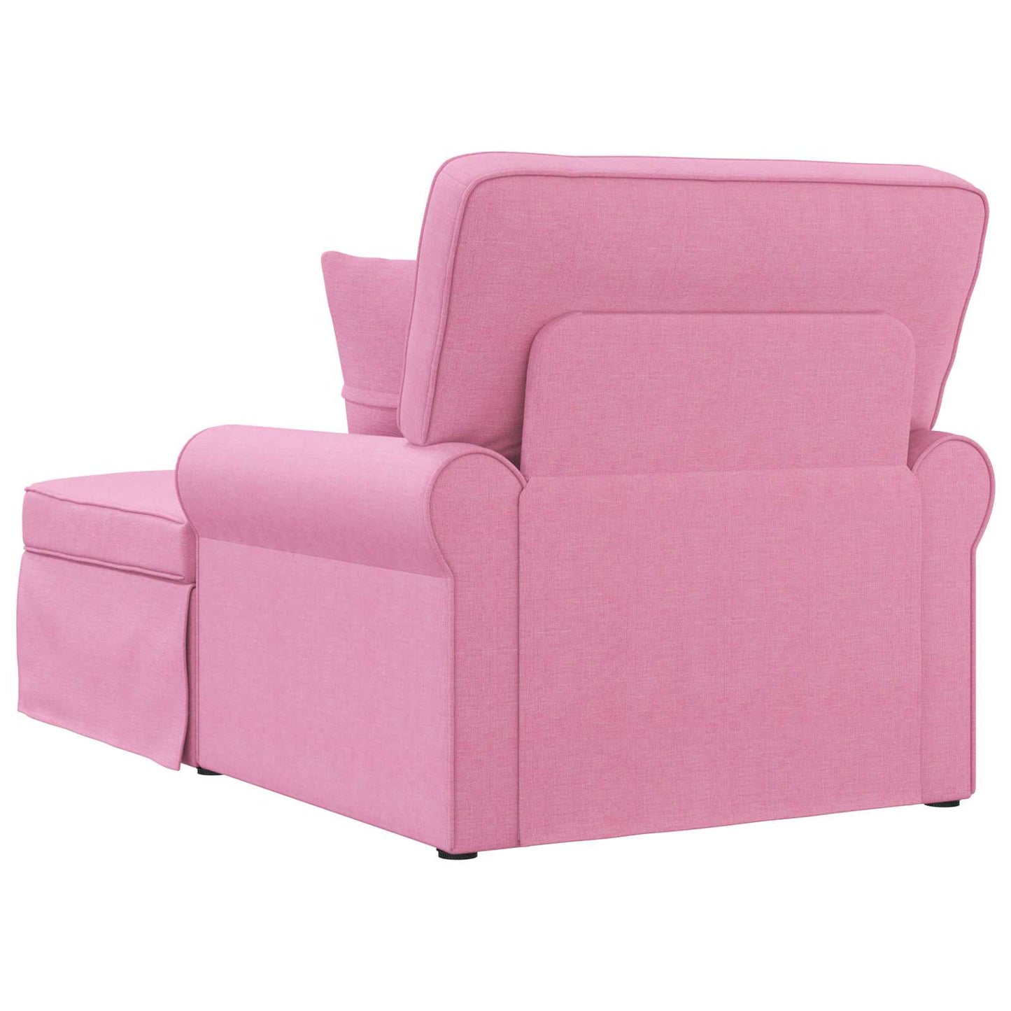 Chaise Lounge met Rok met kussen met kussen 3 pcs Roze Stof is nu te koop bij PeponiXL, paradijselijk wonen!