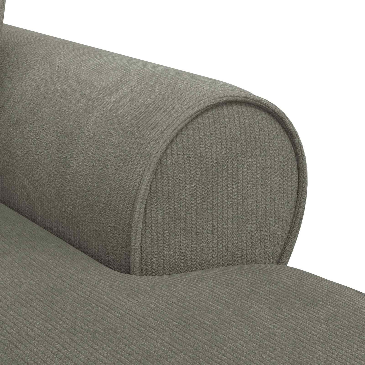 Chaise Lounge met Rok met kussen 3 pcs Lichtgrijs Katoen Stof is nu te koop bij PeponiXL, paradijselijk wonen!