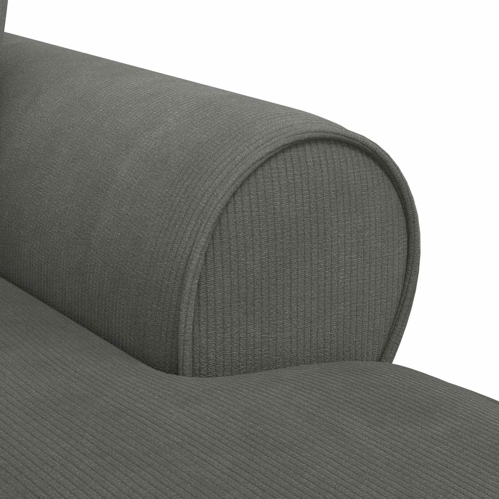 Chaise Lounge met Rok met kussen 3 pcs Donkergrijs Katoen Stof is nu te koop bij PeponiXL, paradijselijk wonen!