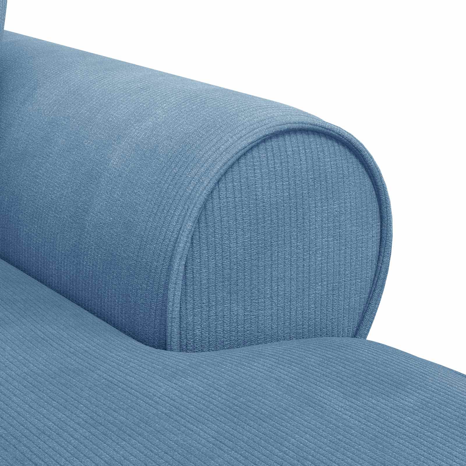 Chaise Lounge met Rok met kussen 3 pcs Blauw Katoen Stof is nu te koop bij PeponiXL, paradijselijk wonen!