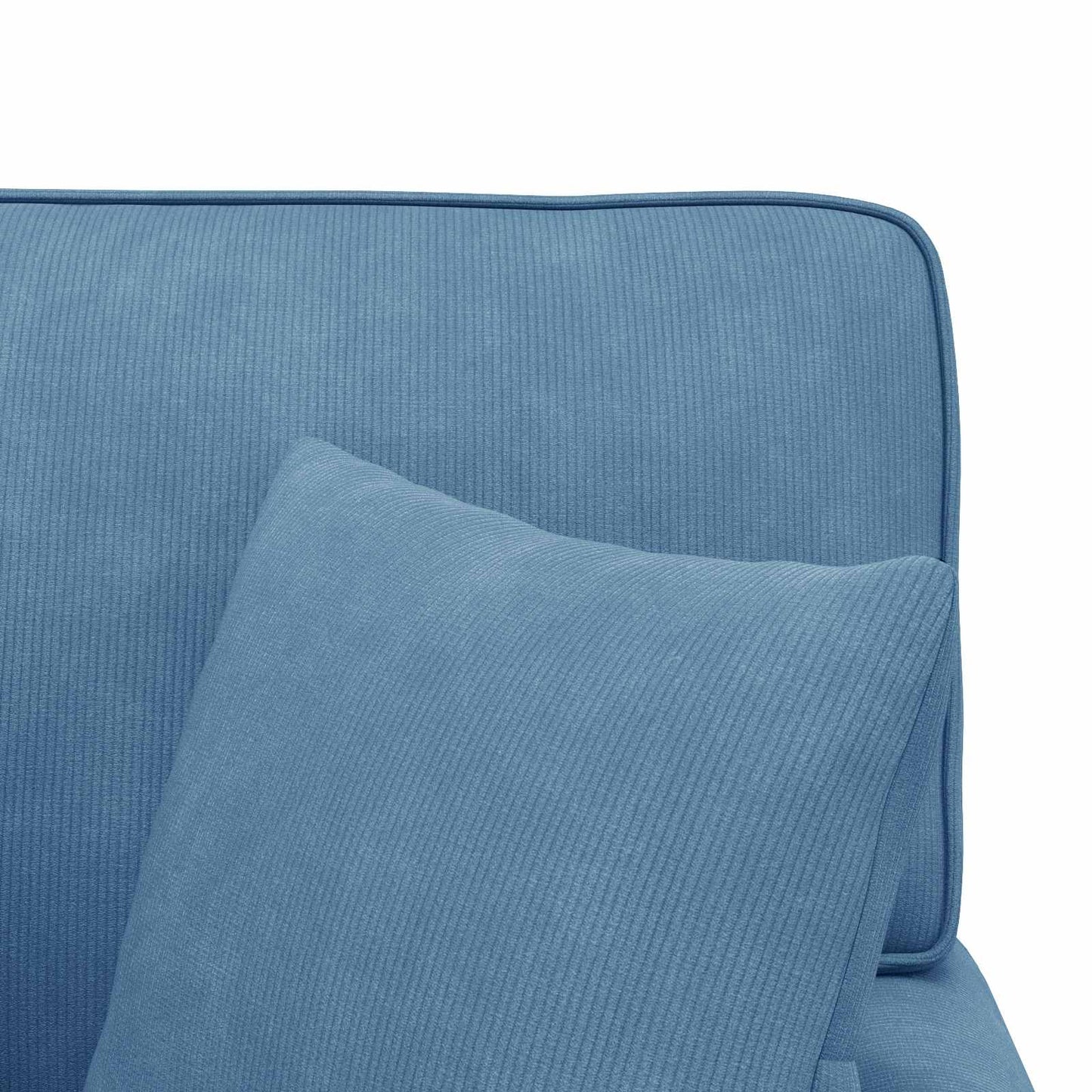 Chaise Lounge met Rok met kussen 3 pcs Blauw Katoen Stof is nu te koop bij PeponiXL, paradijselijk wonen!