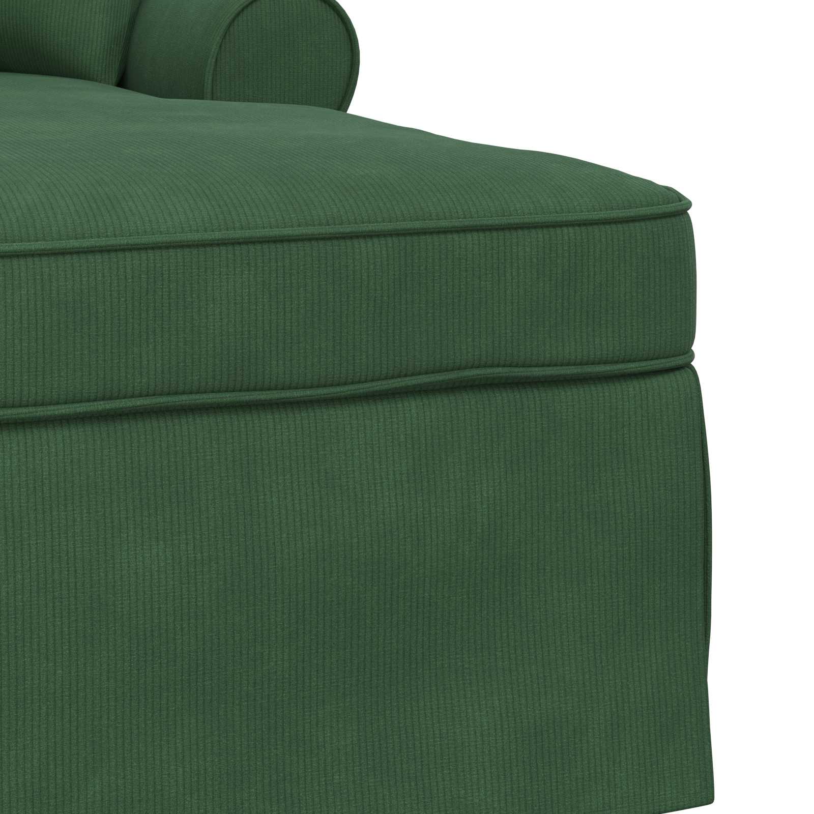 Chaise Lounge met Rok met kussen 3 pcs Jungle Groen Katoen Stof is nu te koop bij PeponiXL, paradijselijk wonen!