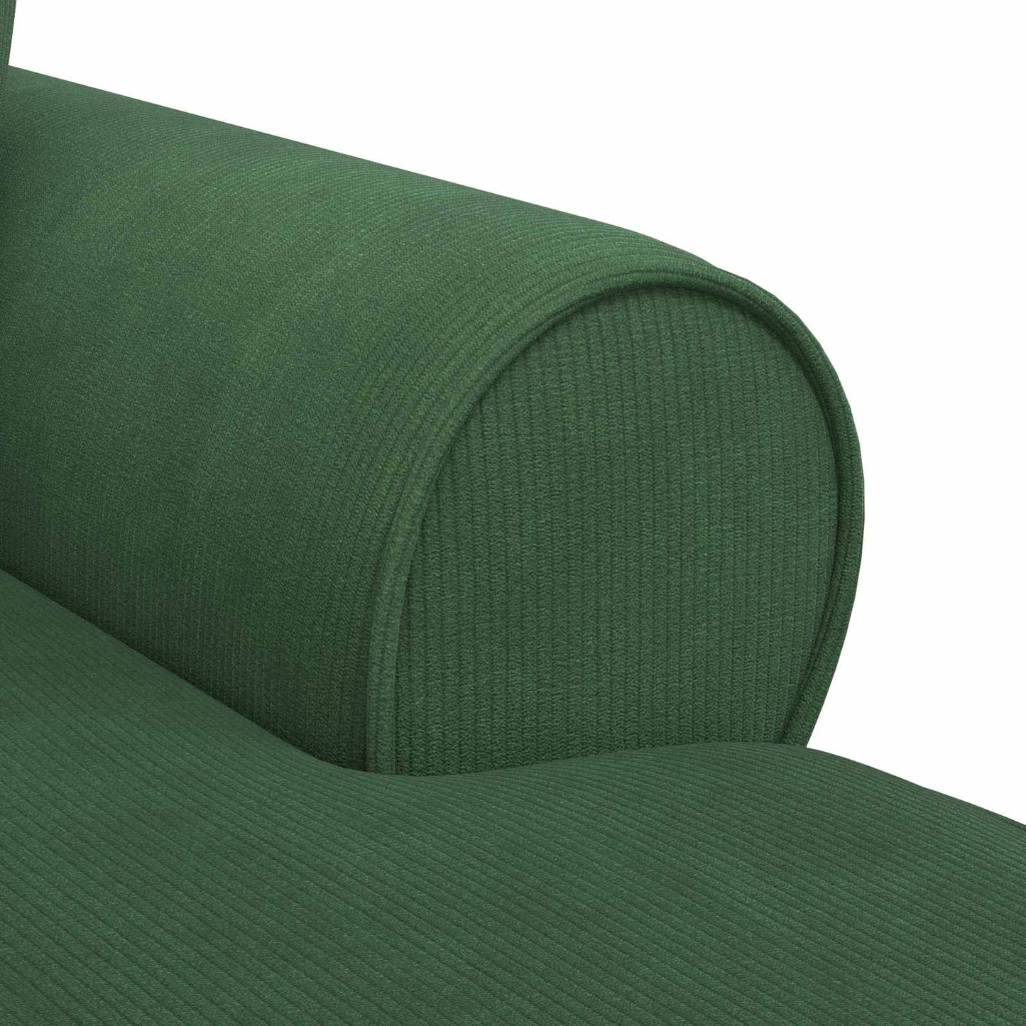 Chaise Lounge met Rok met kussen 3 pcs Jungle Groen Katoen Stof is nu te koop bij PeponiXL, paradijselijk wonen!