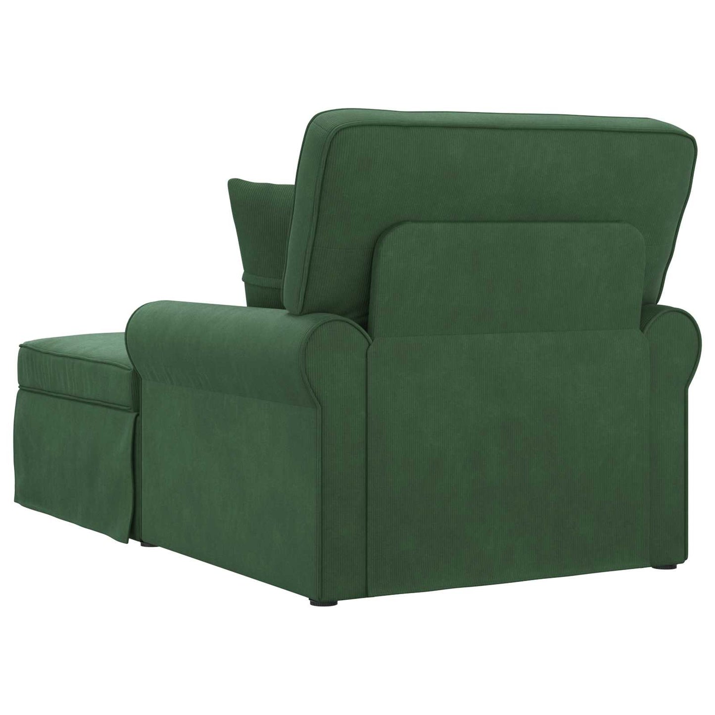 Chaise Lounge met Rok met kussen 3 pcs Jungle Groen Katoen Stof is nu te koop bij PeponiXL, paradijselijk wonen!