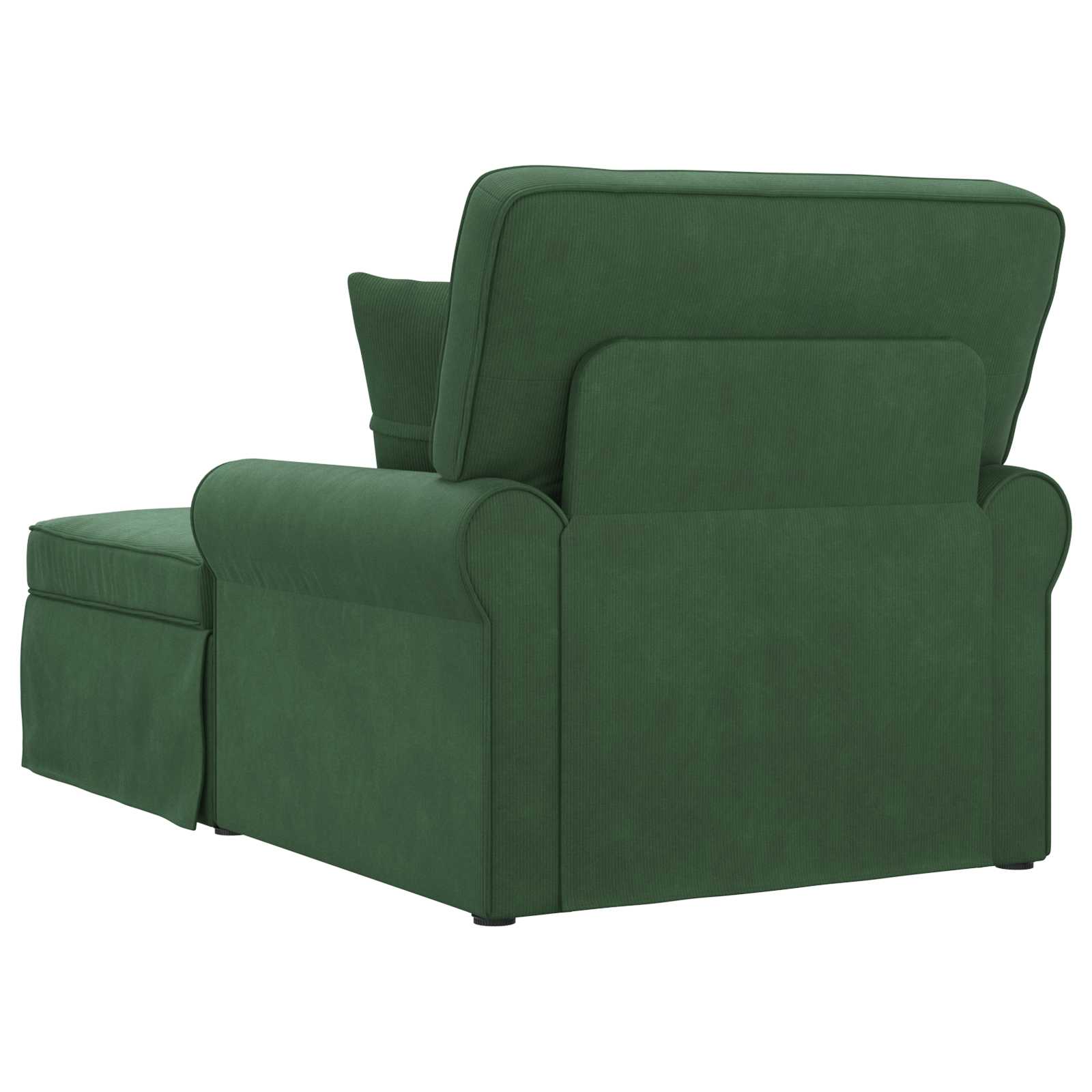 Chaise Lounge met Rok met kussen 3 pcs Jungle Groen Katoen Stof is nu te koop bij PeponiXL, paradijselijk wonen!