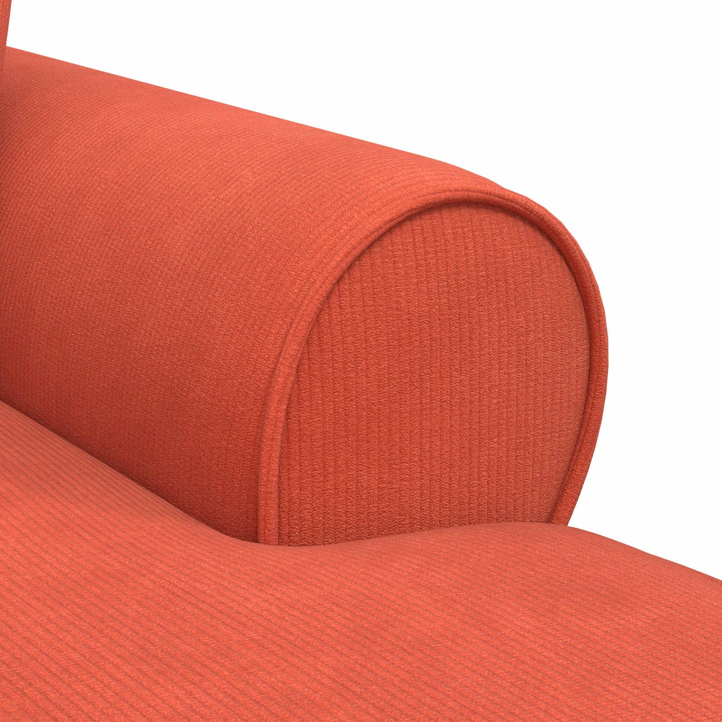 Chaise Lounge met Rok met kussen 3 pcs Rood-oranje Katoen Stof is nu te koop bij PeponiXL, paradijselijk wonen!