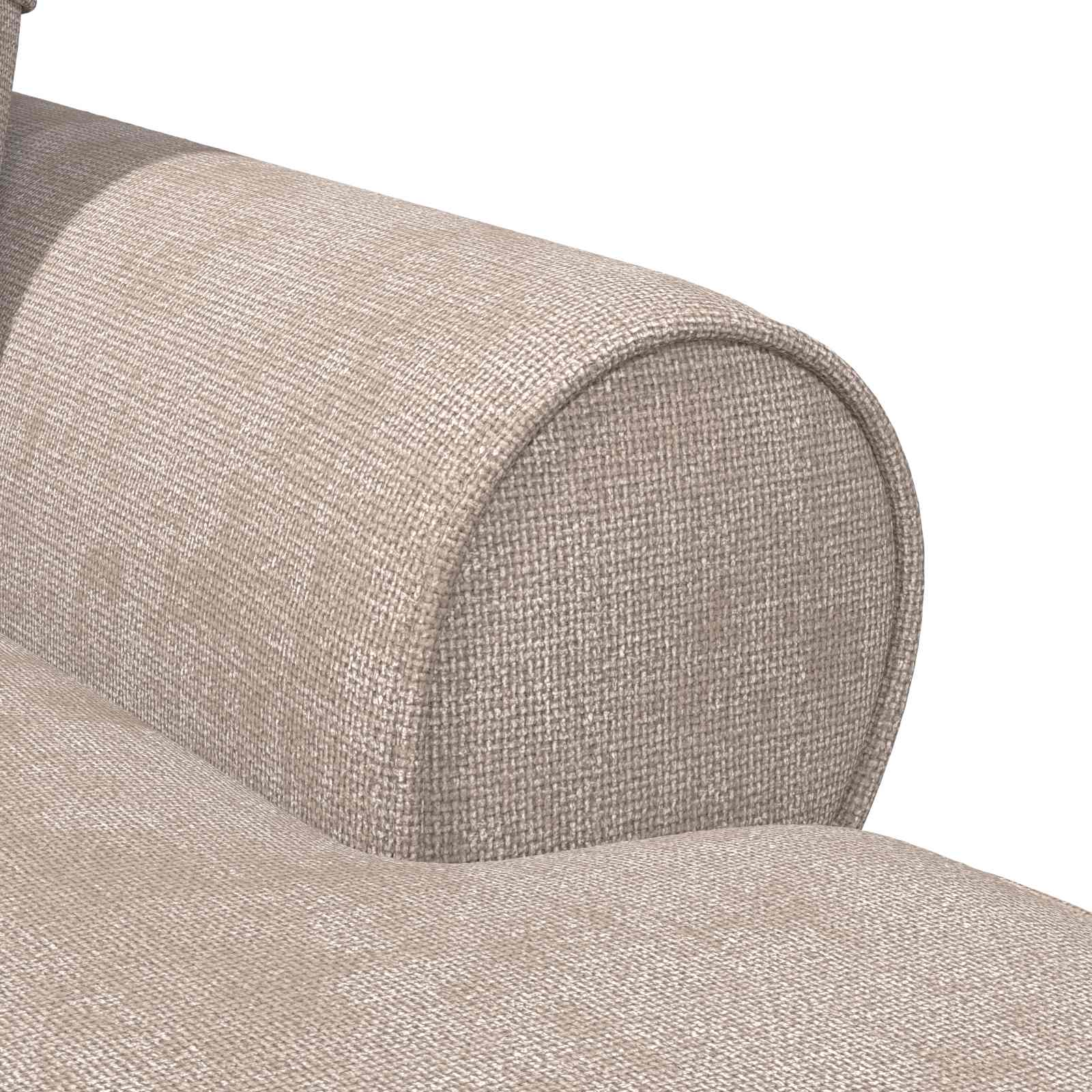 Chaise Lounge met Rok met kussen Beige 157 x 91 x 91 cm ARES is nu te koop bij PeponiXL, paradijselijk wonen!