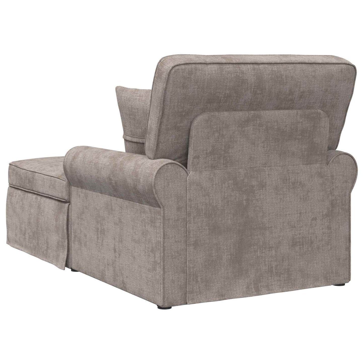Chaise Lounge met Rok met kussen Zand 157 x 91 x 91 cm ARES is nu te koop bij PeponiXL, paradijselijk wonen!
