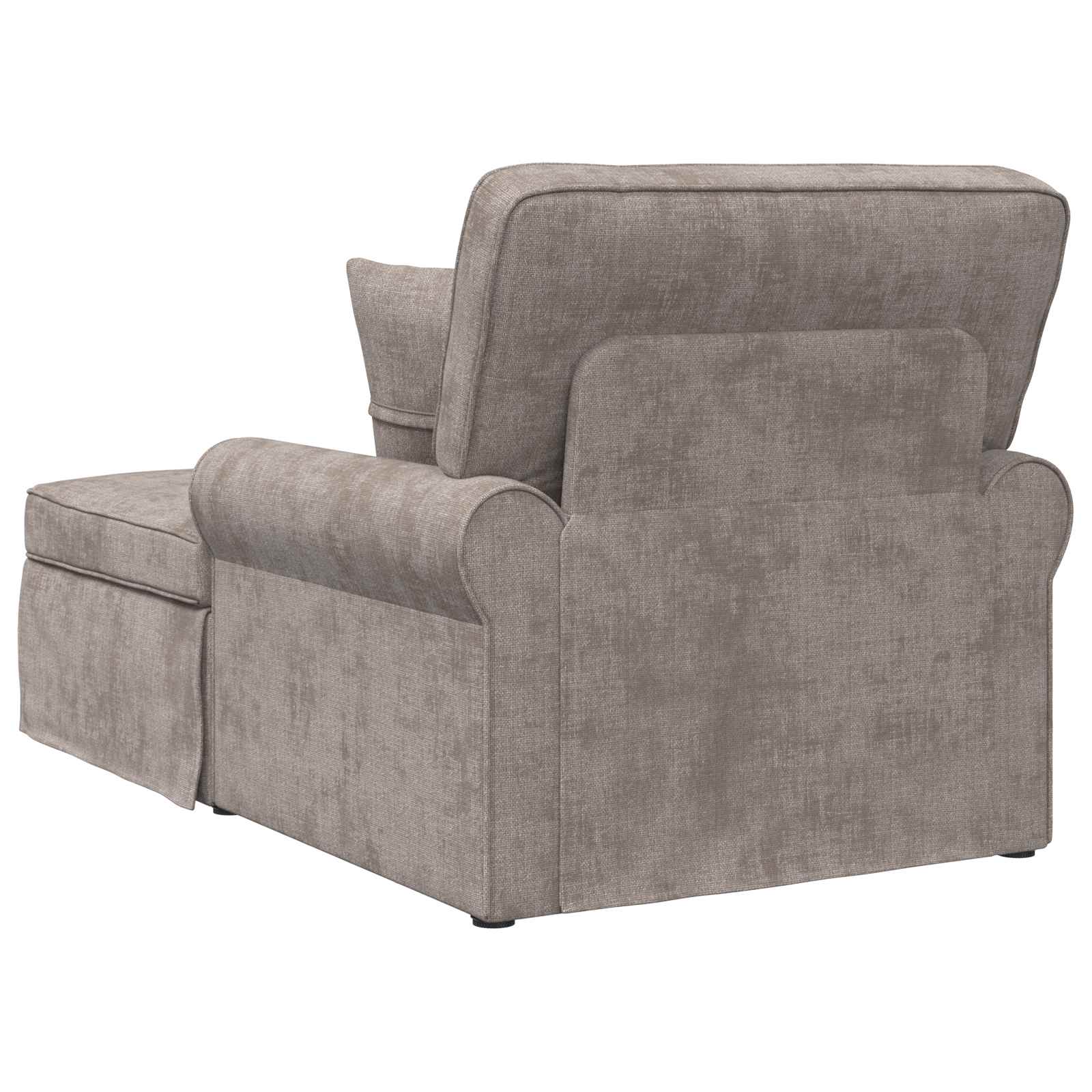 Chaise Lounge met Rok met kussen Zand 157 x 91 x 91 cm ARES is nu te koop bij PeponiXL, paradijselijk wonen!
