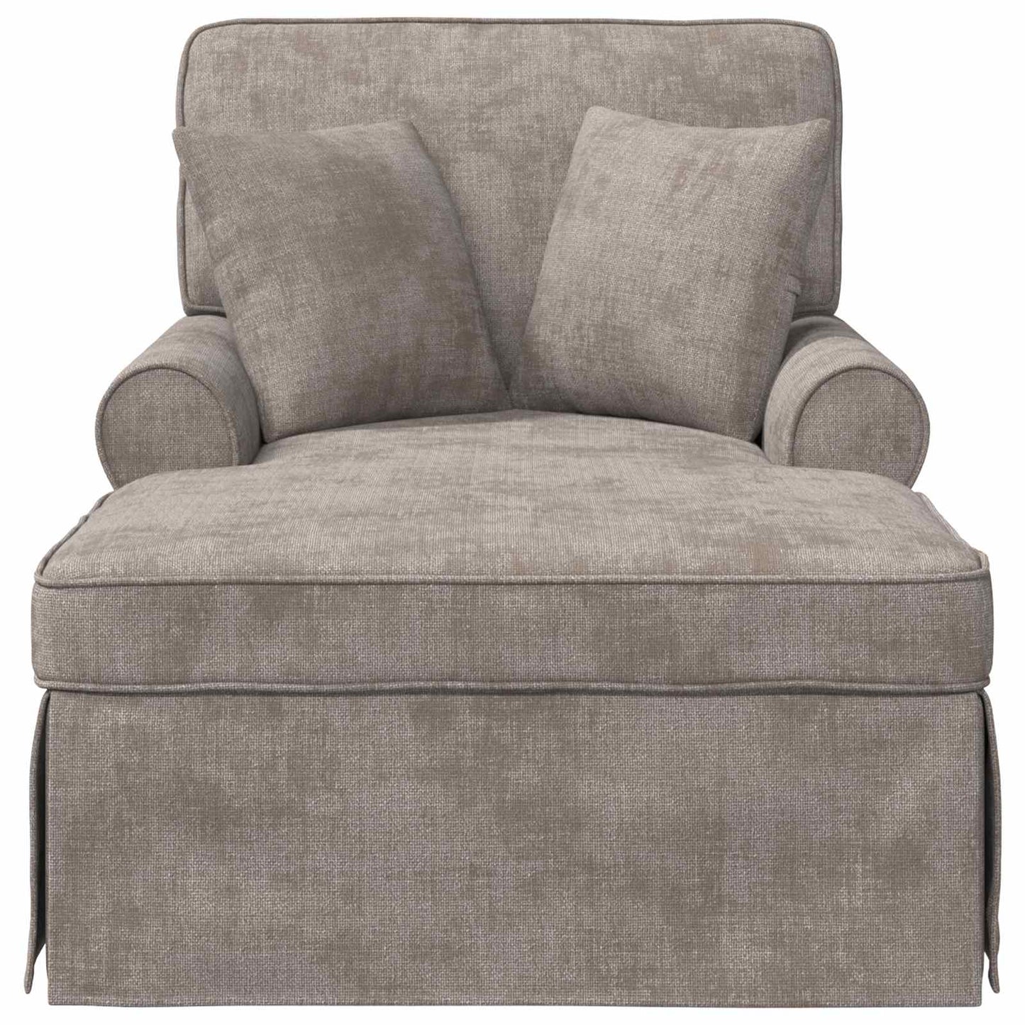 Chaise Lounge met Rok met kussen Zand 157 x 91 x 91 cm ARES is nu te koop bij PeponiXL, paradijselijk wonen!