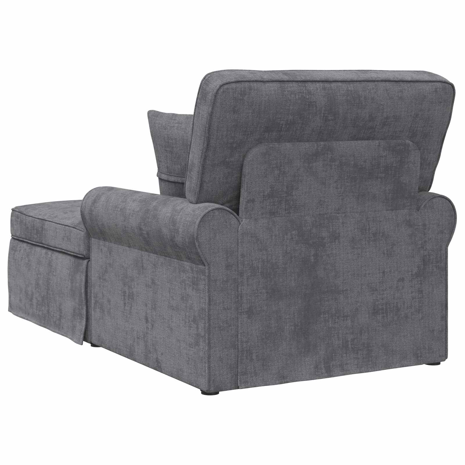 Chaise Lounge met Rok Donkergrijs 157 x 91 x 91 cm ARES is nu te koop bij PeponiXL, paradijselijk wonen!
