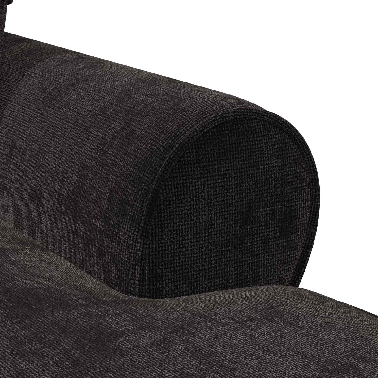 Chaise Lounge met Rok met kussen Zwart 157 x 91 x 91 cm ARES is nu te koop bij PeponiXL, paradijselijk wonen!