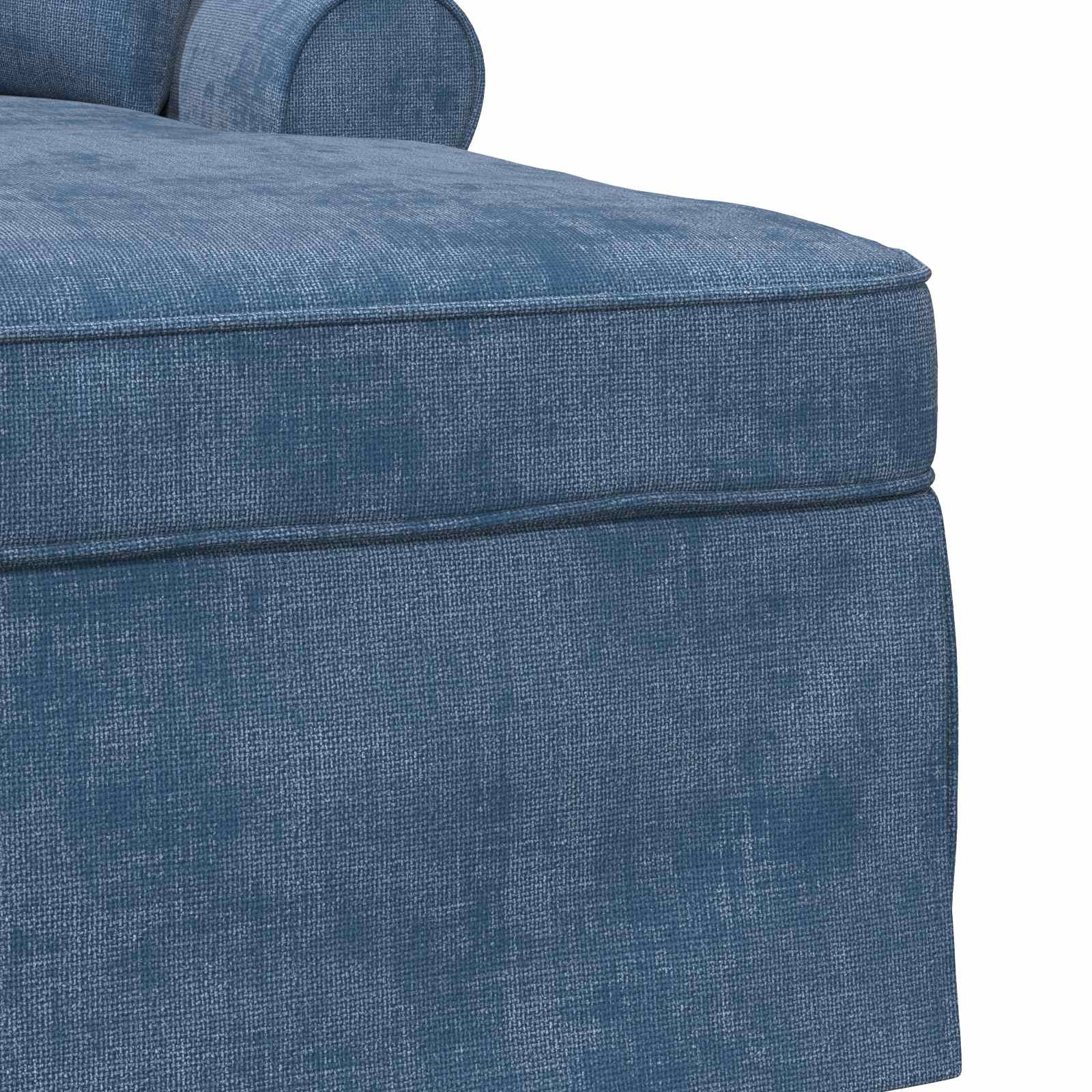Chaise Lounge met Rok met kussen Blauw 157 x 91 x 91 cm ARES is nu te koop bij PeponiXL, paradijselijk wonen!