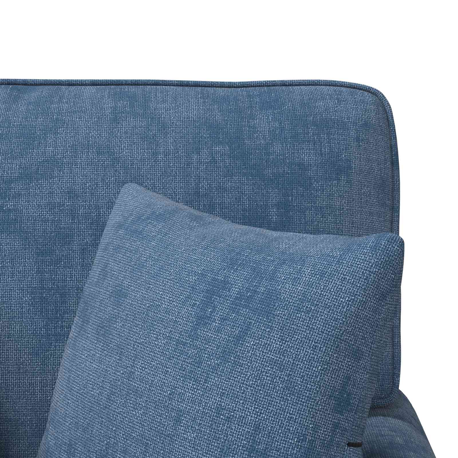 Chaise Lounge met Rok met kussen Blauw 157 x 91 x 91 cm ARES is nu te koop bij PeponiXL, paradijselijk wonen!