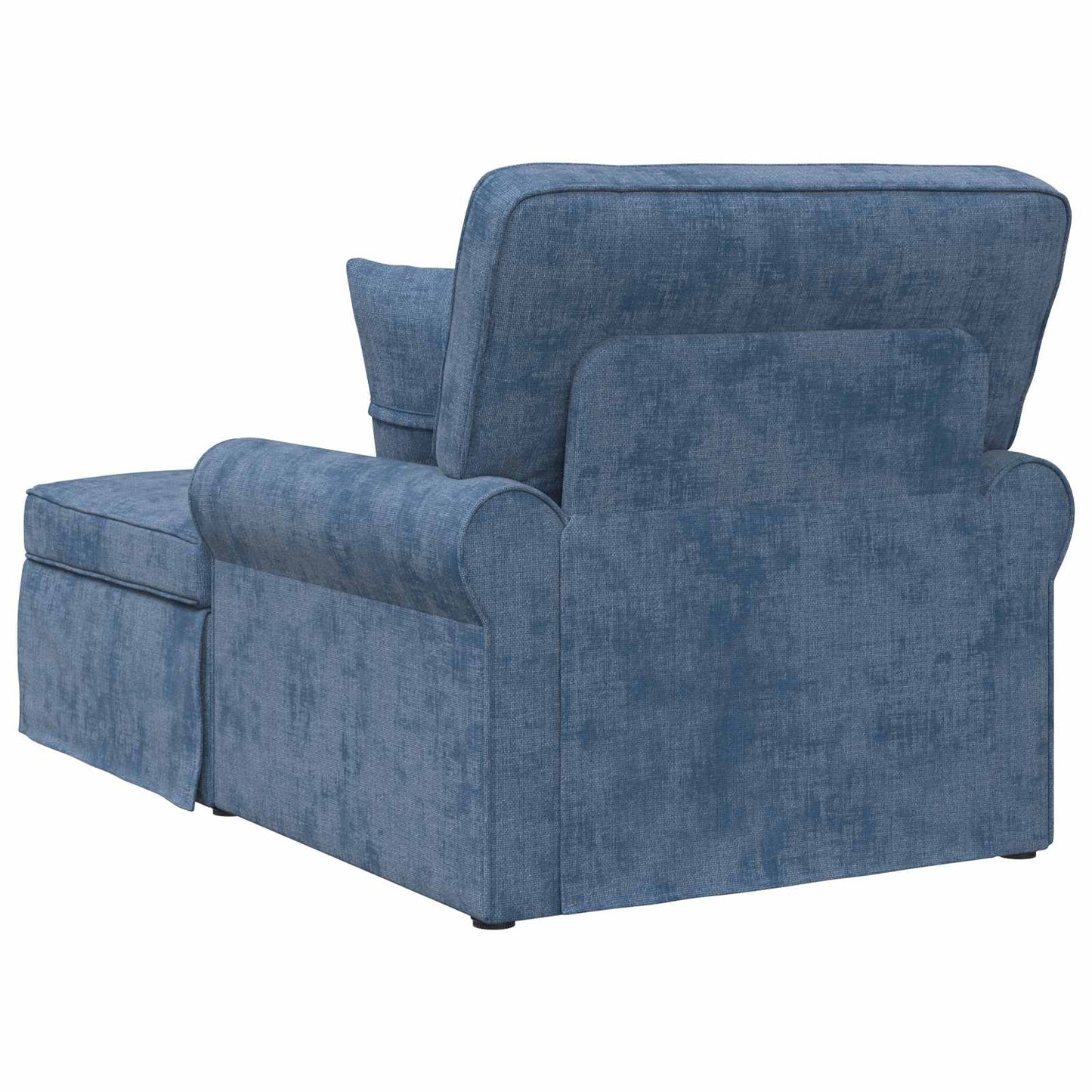 Chaise Lounge met Rok met kussen Blauw 157 x 91 x 91 cm ARES is nu te koop bij PeponiXL, paradijselijk wonen!