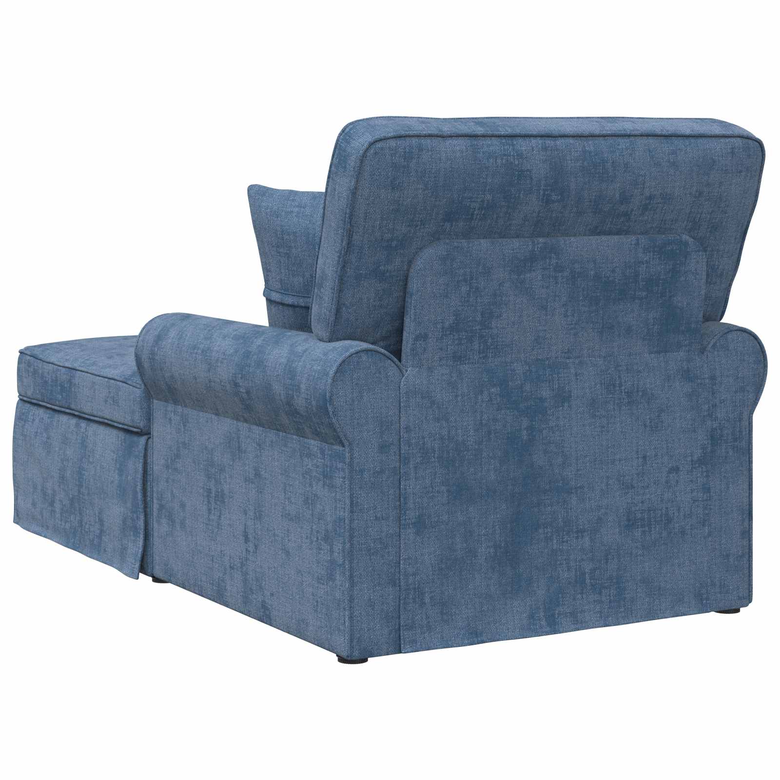 Chaise Lounge met Rok met kussen Blauw 157 x 91 x 91 cm ARES is nu te koop bij PeponiXL, paradijselijk wonen!