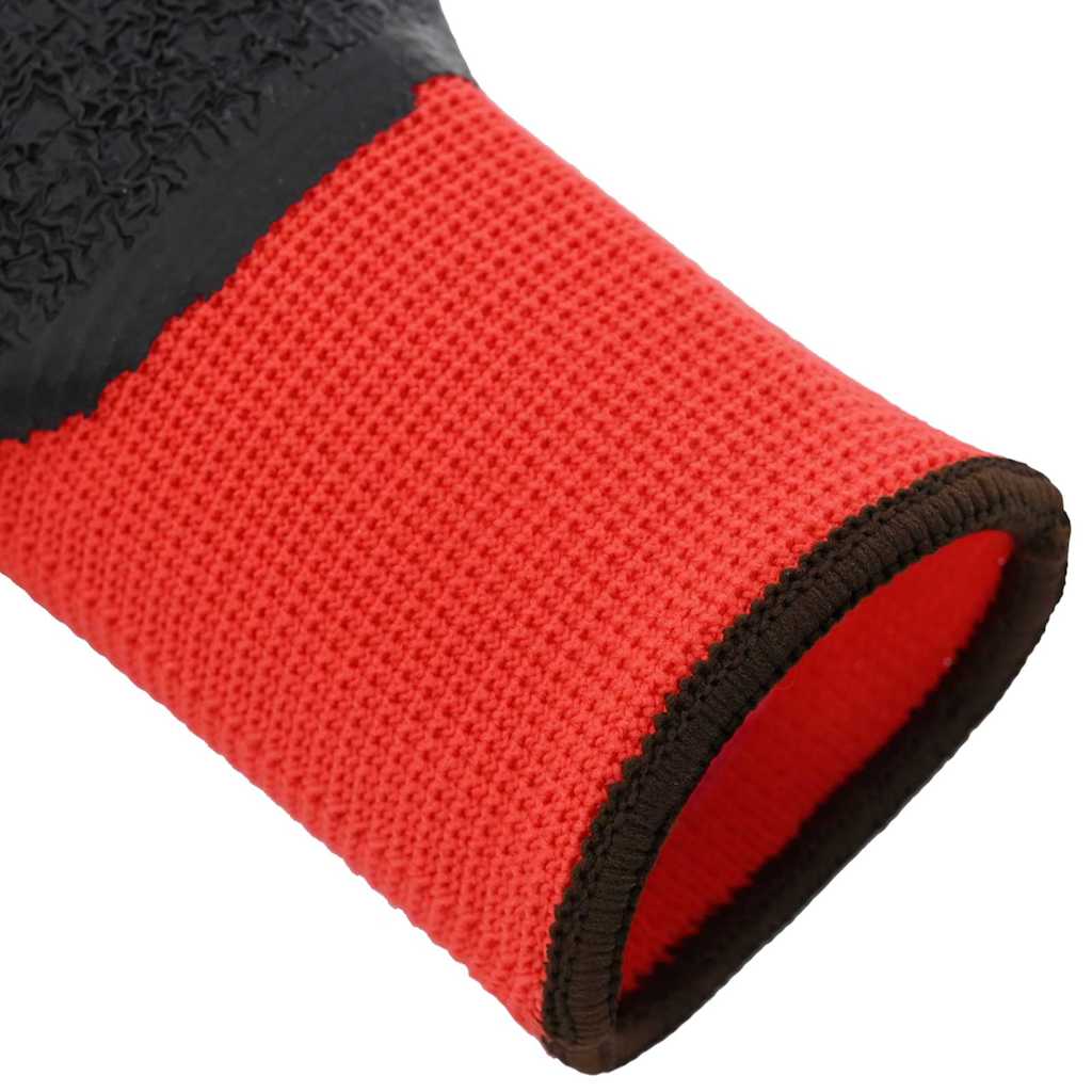 Werkhandschoenen 12 pcs Rood en Zwart 8 / m Latexcoating is nu te koop bij PeponiXL, paradijselijk wonen!