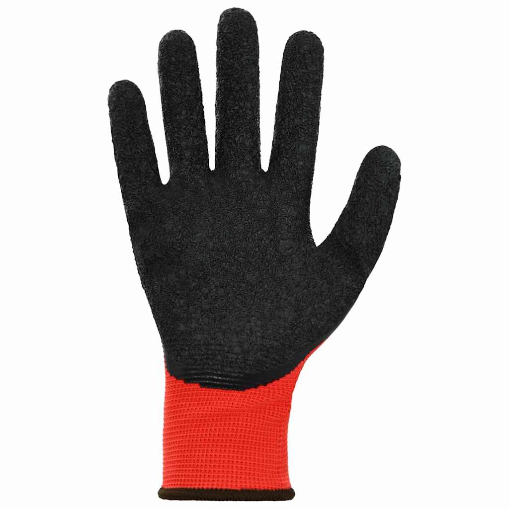 Werkhandschoenen 24 pcs Rood en Zwart 8 / m Latexcoating is nu te koop bij PeponiXL, paradijselijk wonen!