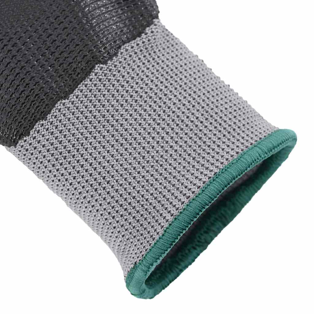 Werkhandschoenen 12 pcs Grijs en zwart 11 / XXL Polyester is nu te koop bij PeponiXL, paradijselijk wonen!