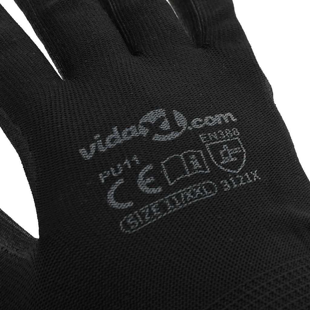 Werkhandschoenen 24 pcs Zwart 11 / XXL Polyester is nu te koop bij PeponiXL, paradijselijk wonen!