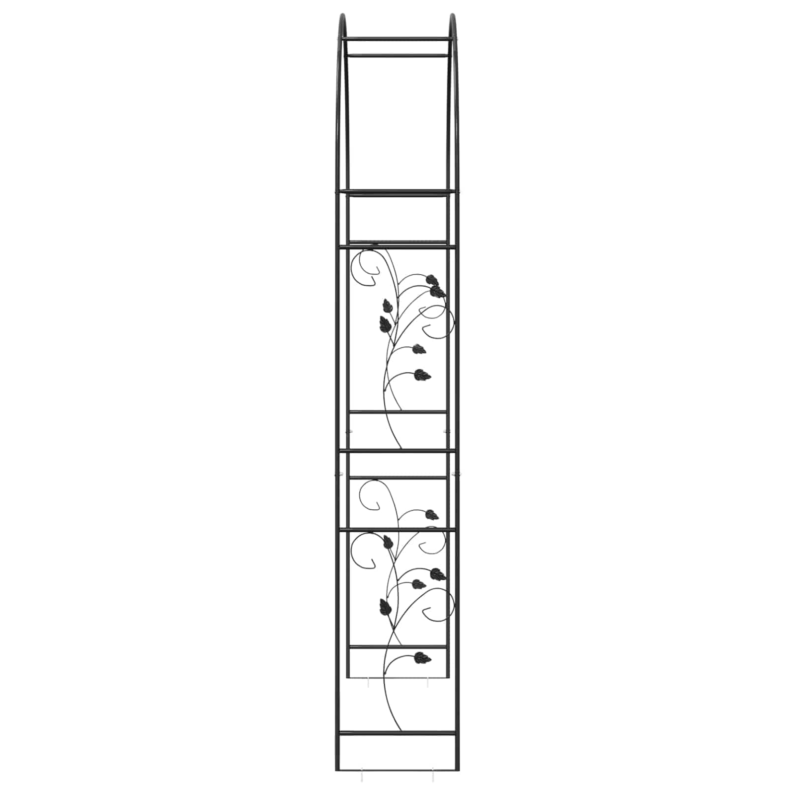 Tuin Boog Bloemen Zwart 115 x 37 x 231 cm is nu te koop bij PeponiXL, paradijselijk wonen!