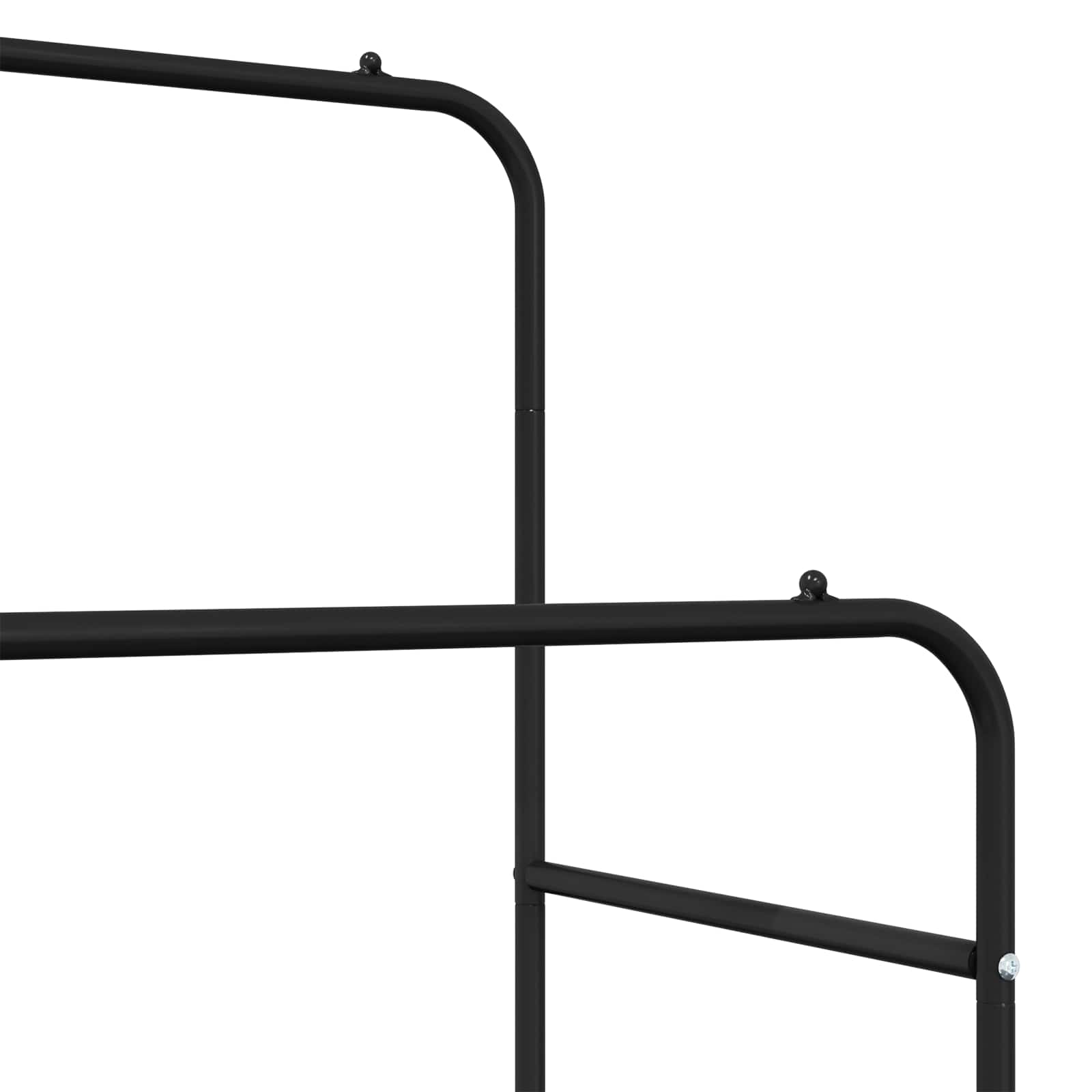 Kledingrek met plank met wiel met opslag Zwart 80 x 53 x 156 cm is nu te koop bij PeponiXL, paradijselijk wonen!