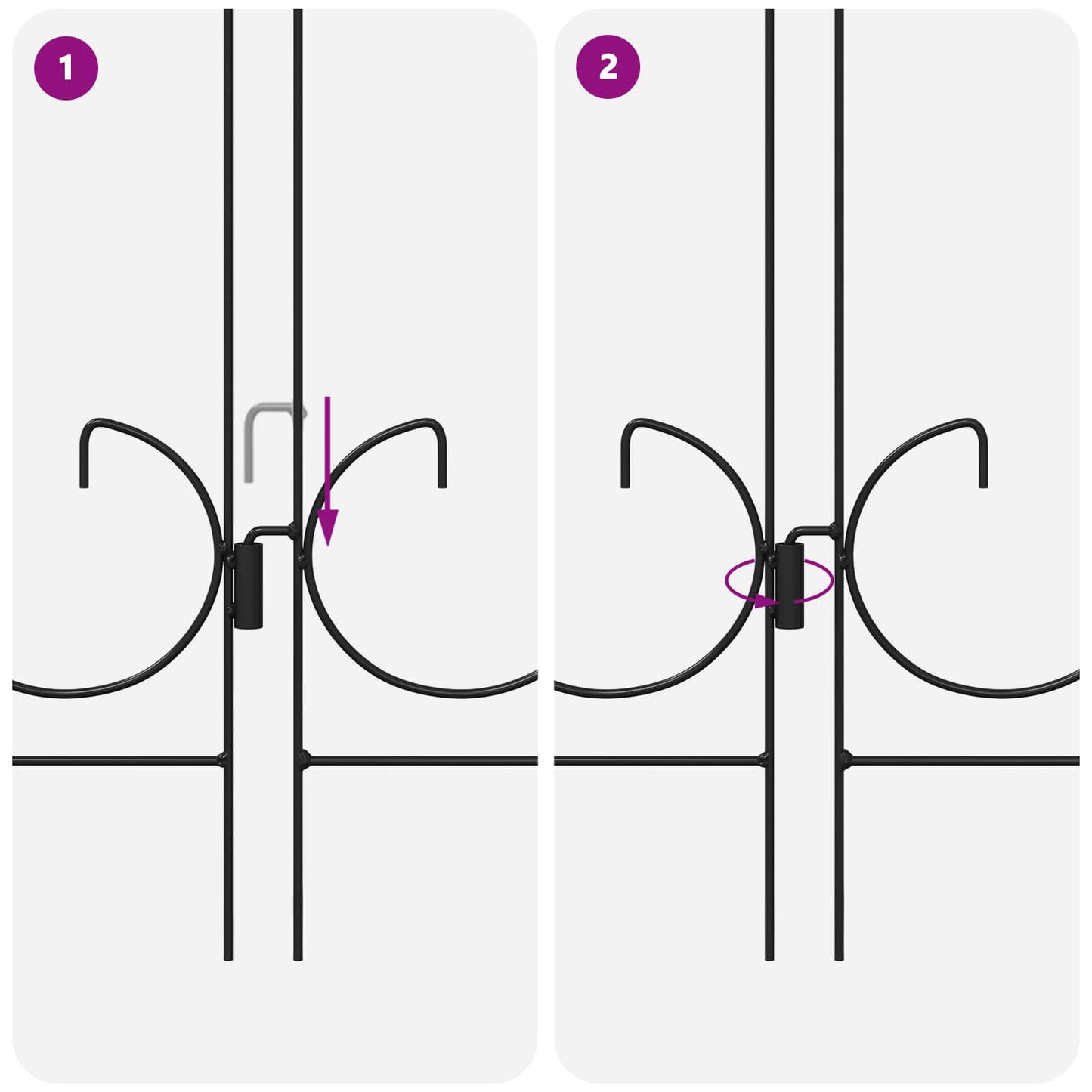 Tuinhek Latwerk Zwart 305,5 x 55,5 x 0,3 cm is nu te koop bij PeponiXL, paradijselijk wonen!