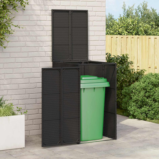 Afvalbak Box Zwart 65 x 80 x 115 cm Polyetheen is nu te koop bij PeponiXL, paradijselijk wonen!