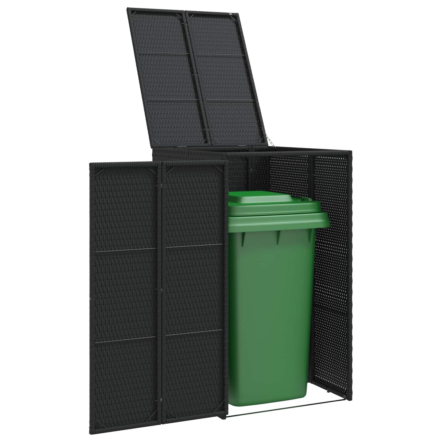 Afvalbak Box Zwart 65 x 80 x 115 cm Polyetheen is nu te koop bij PeponiXL, paradijselijk wonen!