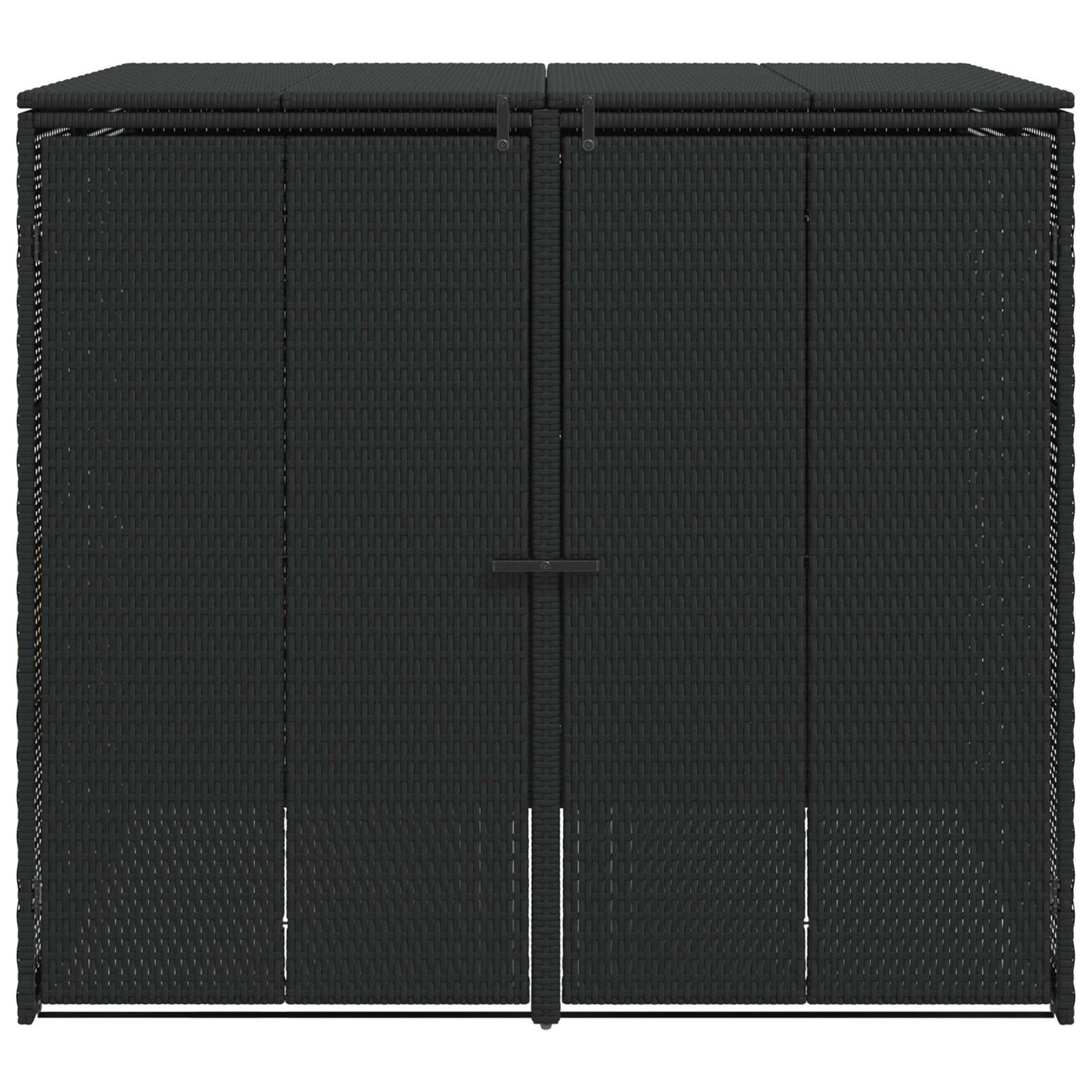 Afvalbak Box 2 pcs Zwart 65 x 80 x 115 cm Polyetheen is nu te koop bij PeponiXL, paradijselijk wonen!