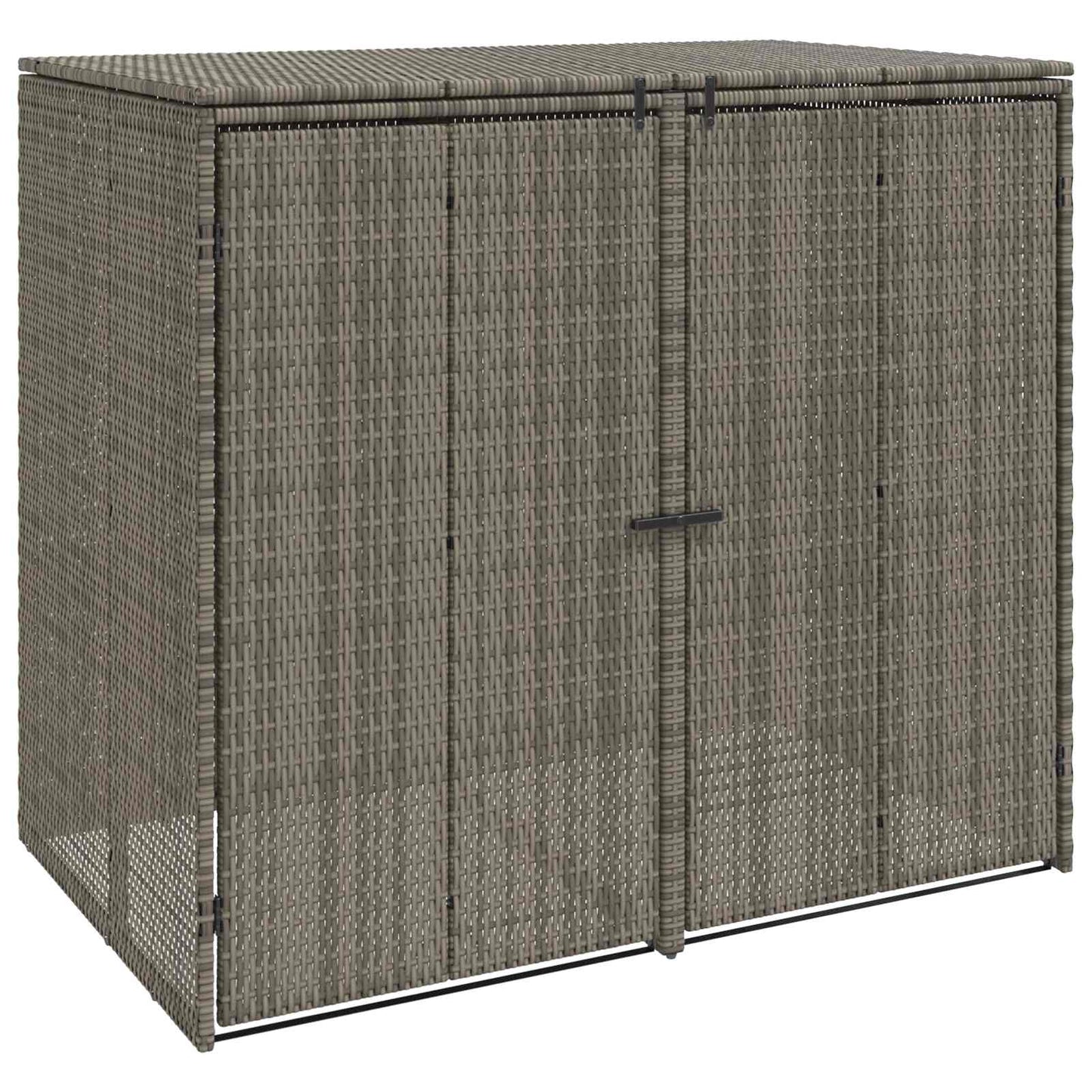Afvalbak Box 2 pcs Grijs 130 x 80 x 115 cm Polyetheen is nu te koop bij PeponiXL, paradijselijk wonen!