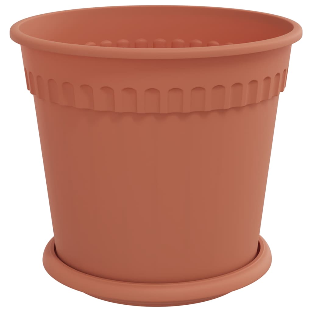 Plantenpotten 6 pcs Baksteenrood Ø 19 x 16 cm Kunststof is nu te koop bij PeponiXL, paradijselijk wonen!