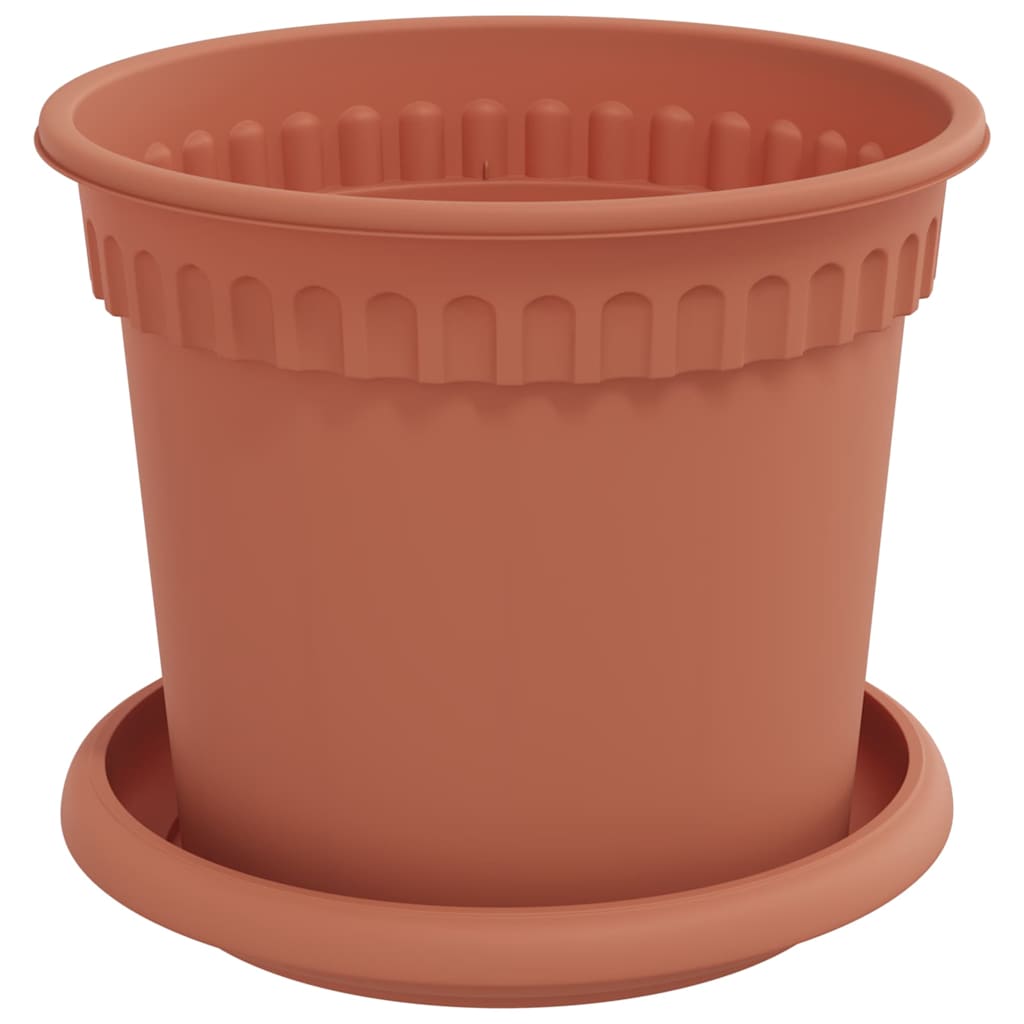 Plantenpotten 24 pcs Baksteenrood Ø 15 x 12 cm Kunststof is nu te koop bij PeponiXL, paradijselijk wonen!