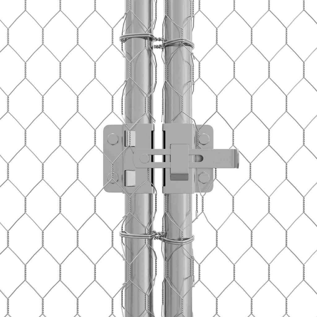 Kippenhok Zilver 400x170x177cm Gegalvaniseerd staal is nu te koop bij PeponiXL, paradijselijk wonen!