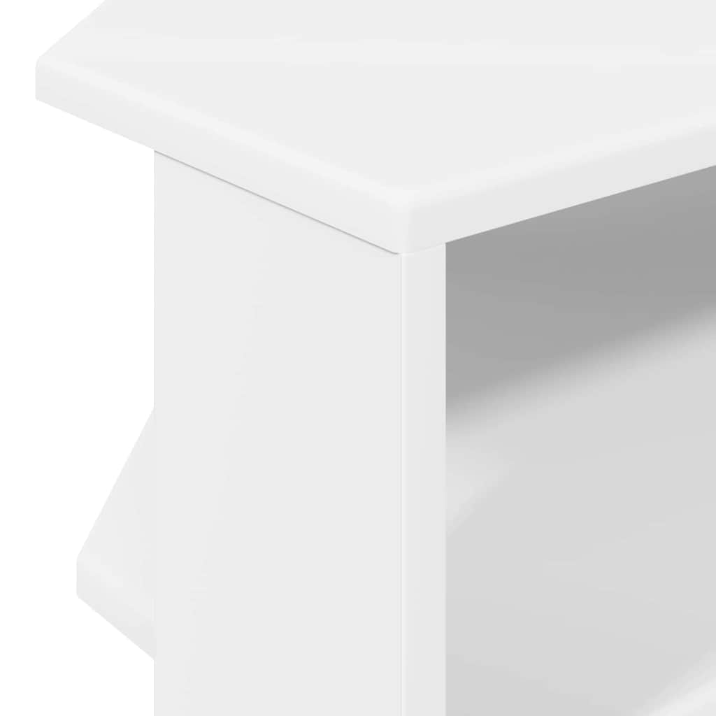 HoekTVKast Wit 102x40,5x45cm Bewerkt hout is nu te koop bij PeponiXL, paradijselijk wonen!
