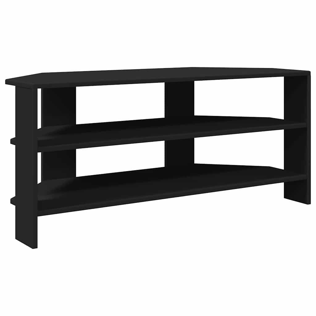 HoekTVKast Zwart 102x40,5x45cm Bewerkt hout is nu te koop bij PeponiXL, paradijselijk wonen!