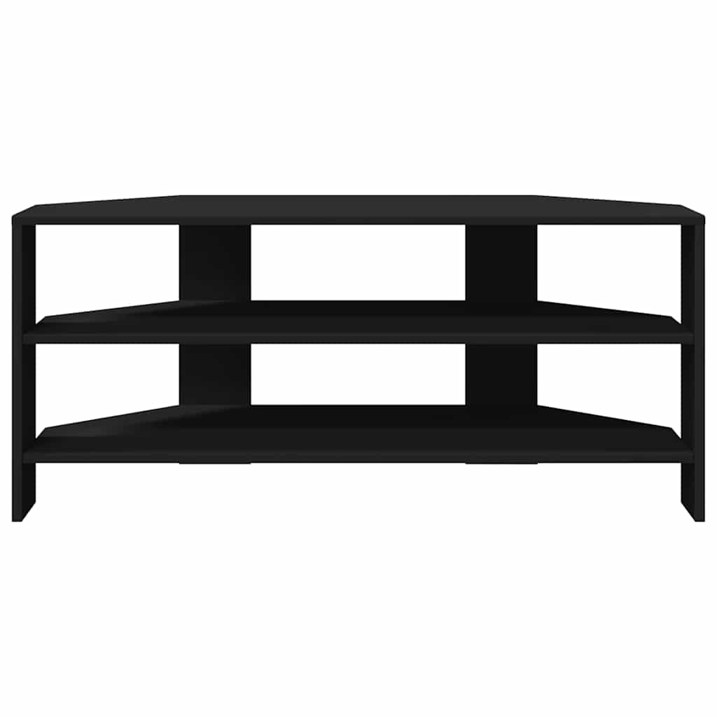 HoekTVKast Zwart 102x40,5x45cm Bewerkt hout is nu te koop bij PeponiXL, paradijselijk wonen!