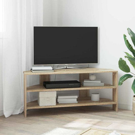 HoekTVKast Sonoma Eiken 102x40,5x45cm Bewerkt hout is nu te koop bij PeponiXL, paradijselijk wonen!