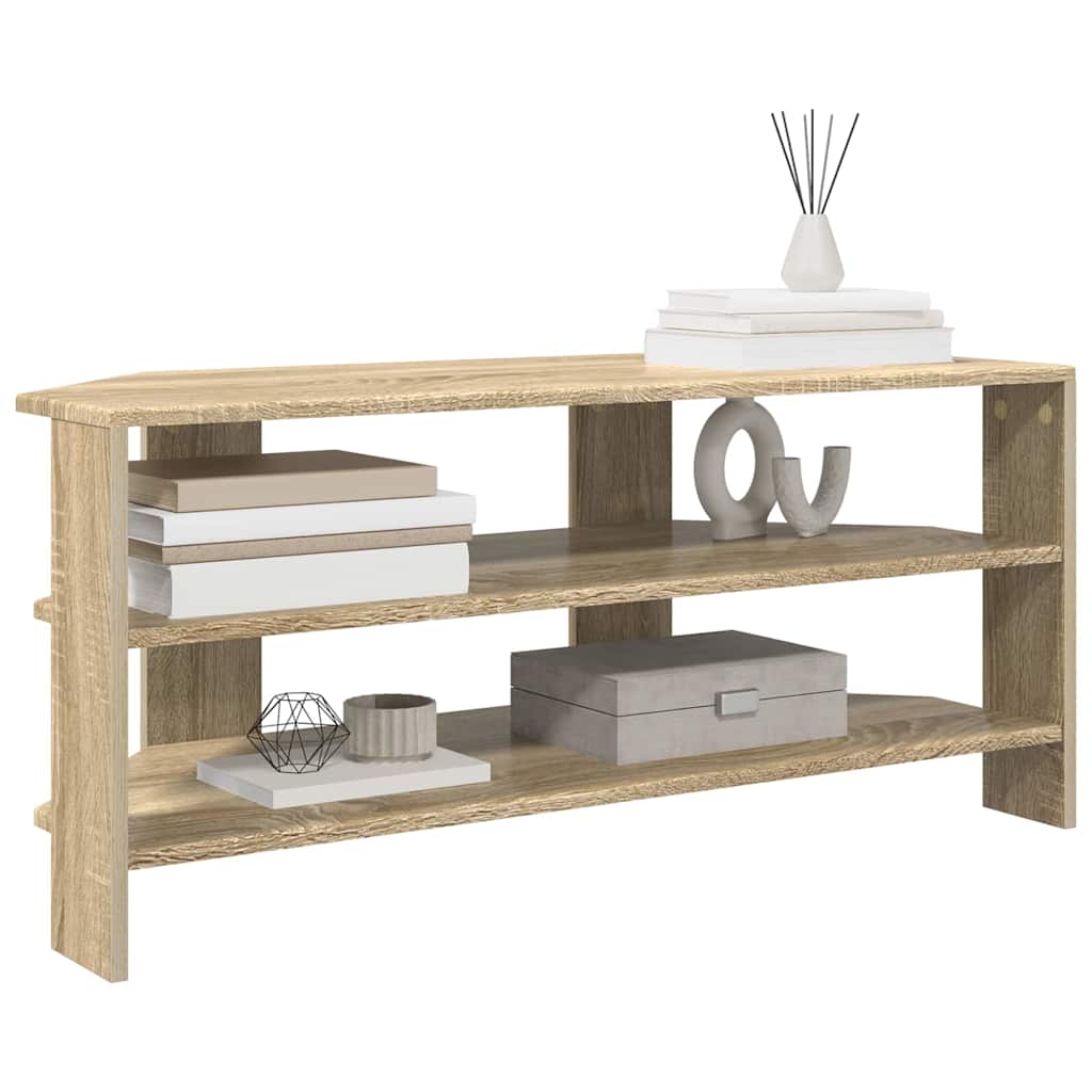 HoekTVKast Sonoma Eiken 102x40,5x45cm Bewerkt hout is nu te koop bij PeponiXL, paradijselijk wonen!