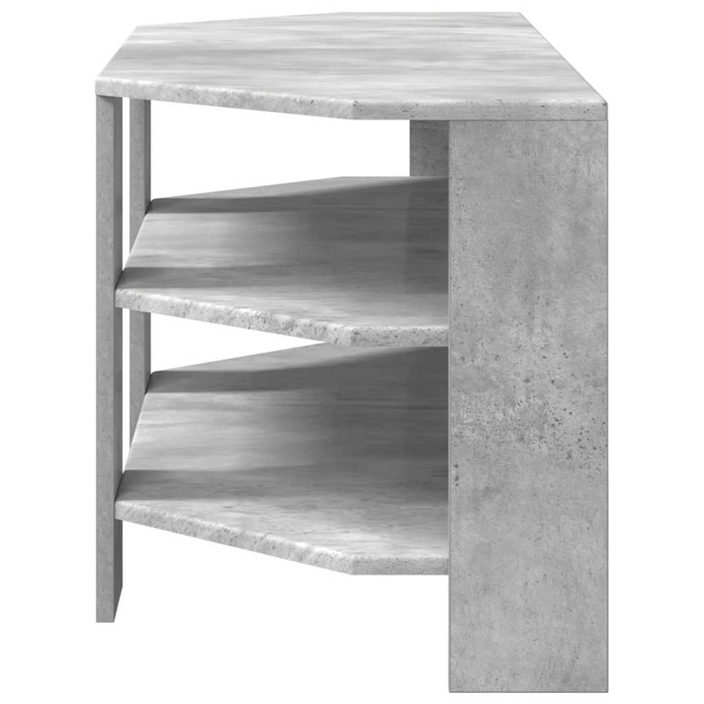 HoekTVKast Beton Grijs 102x40,5x45cm Bewerkt hout is nu te koop bij PeponiXL, paradijselijk wonen!