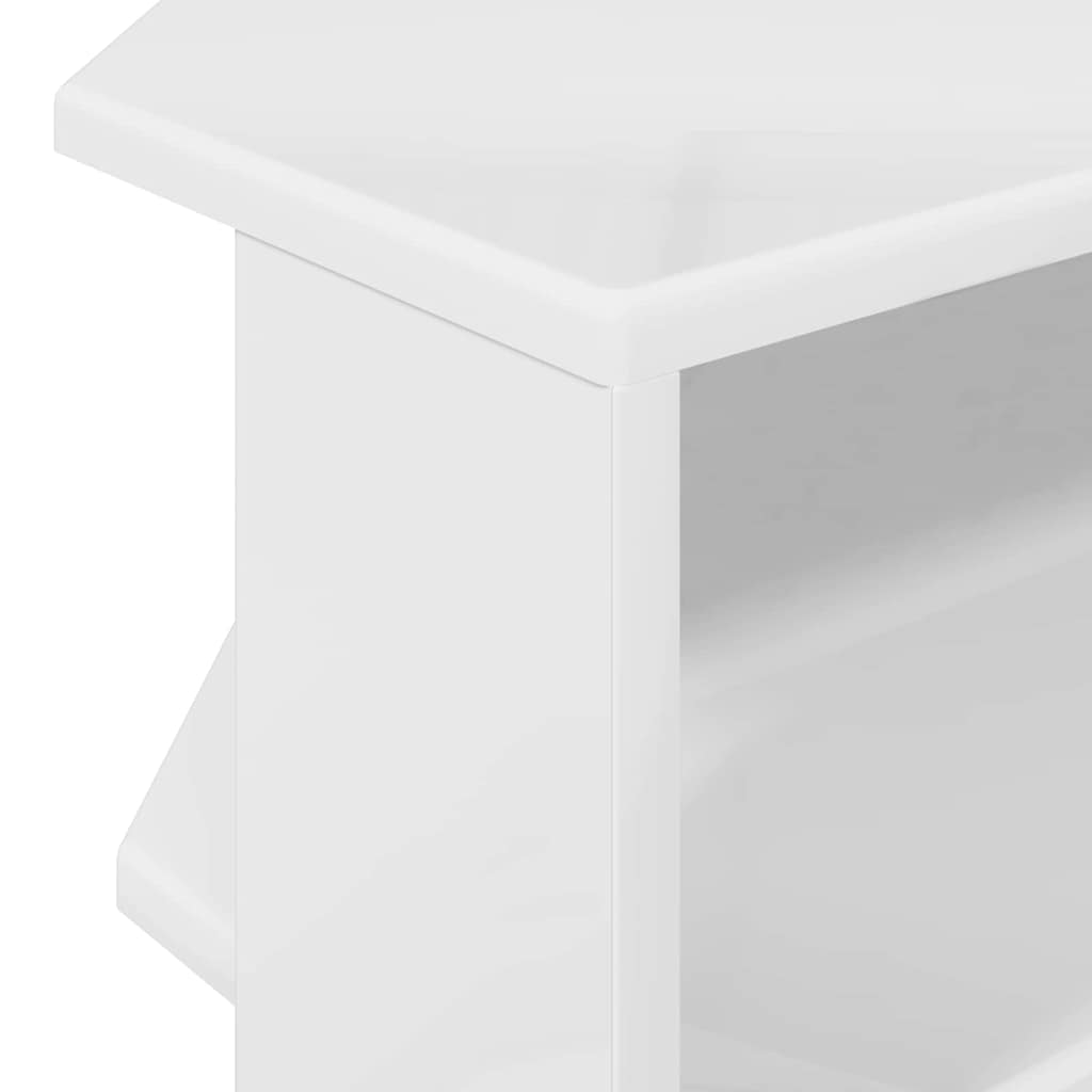 HoekTVKast Hoogglans Wit 102x40,5x45cm Bewerkt hout is nu te koop bij PeponiXL, paradijselijk wonen!