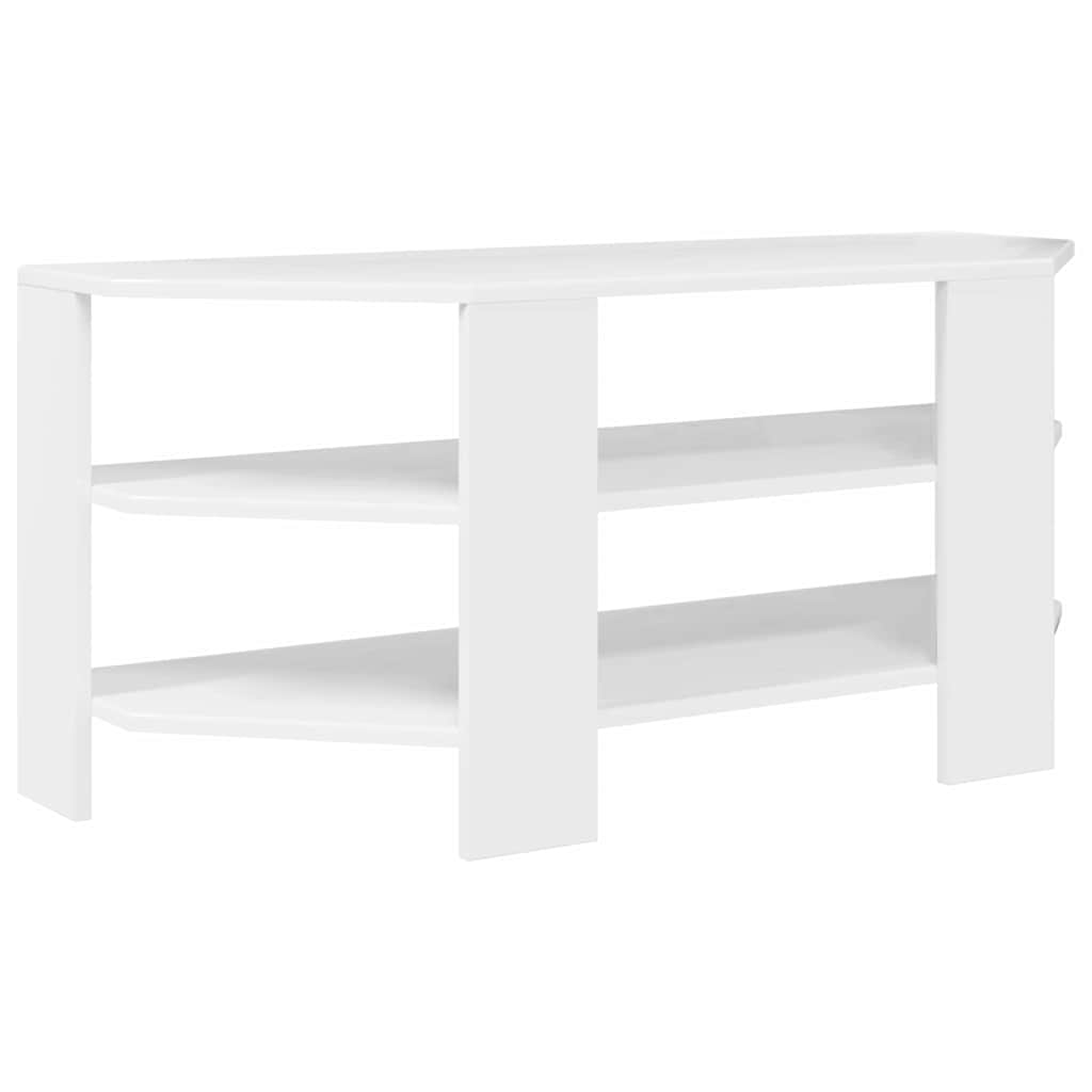 HoekTVKast Hoogglans Wit 102x40,5x45cm Bewerkt hout is nu te koop bij PeponiXL, paradijselijk wonen!