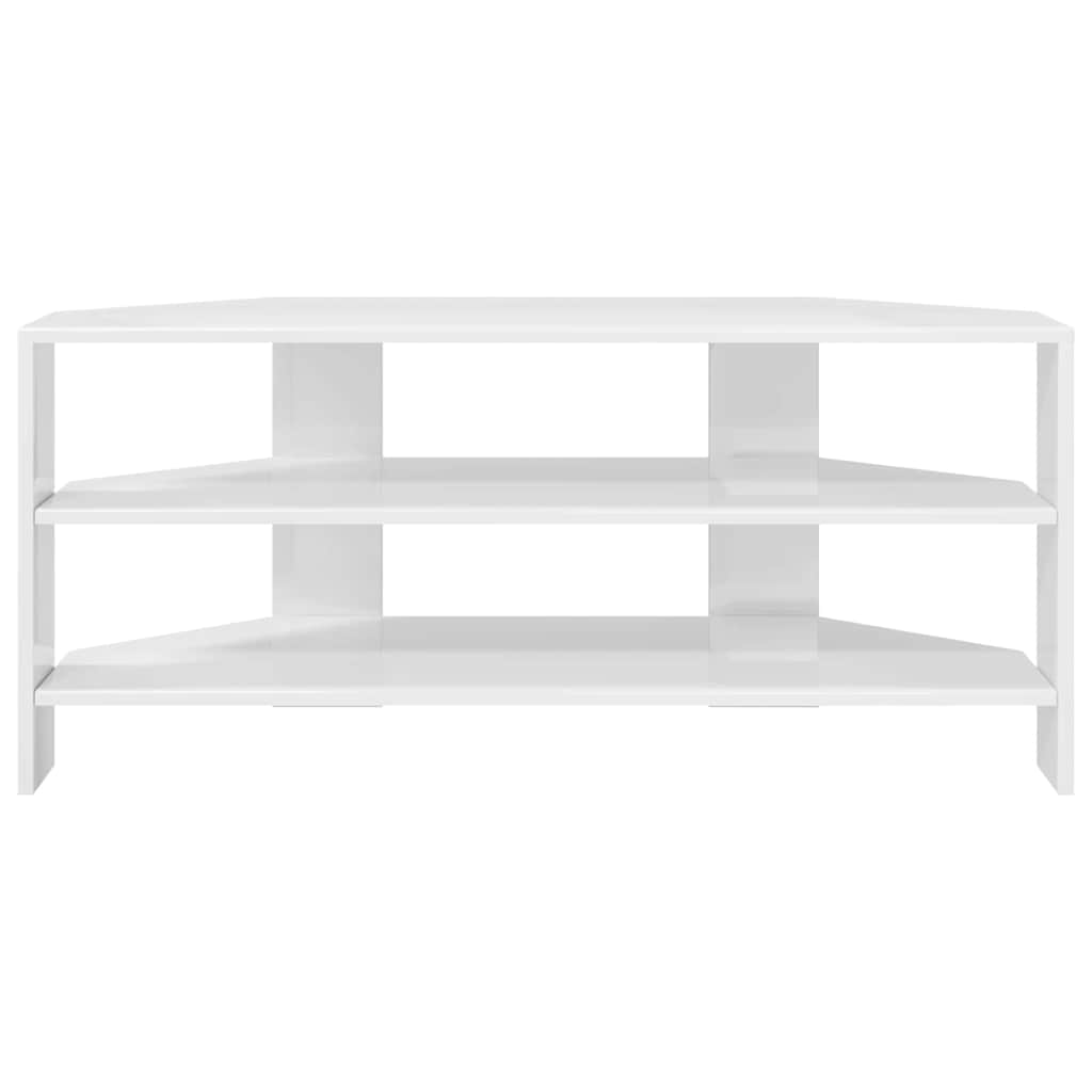 HoekTVKast Hoogglans Wit 102x40,5x45cm Bewerkt hout is nu te koop bij PeponiXL, paradijselijk wonen!